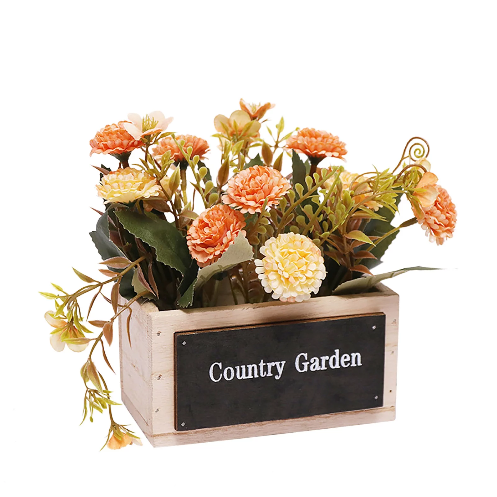 LKWLPD Outdoor Fake Flowers Idyllic Hydrangea Artificial Flower Potted Rattan Flower Basket Decor Home Decor Decorative Flowers