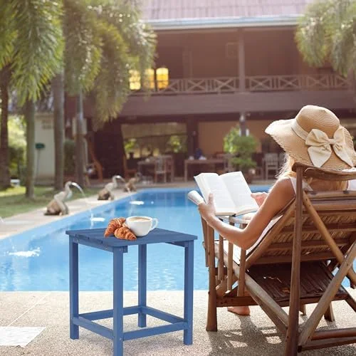 SQWCFD Wooden Adirondack  Outdoor Small  for Patio Garden