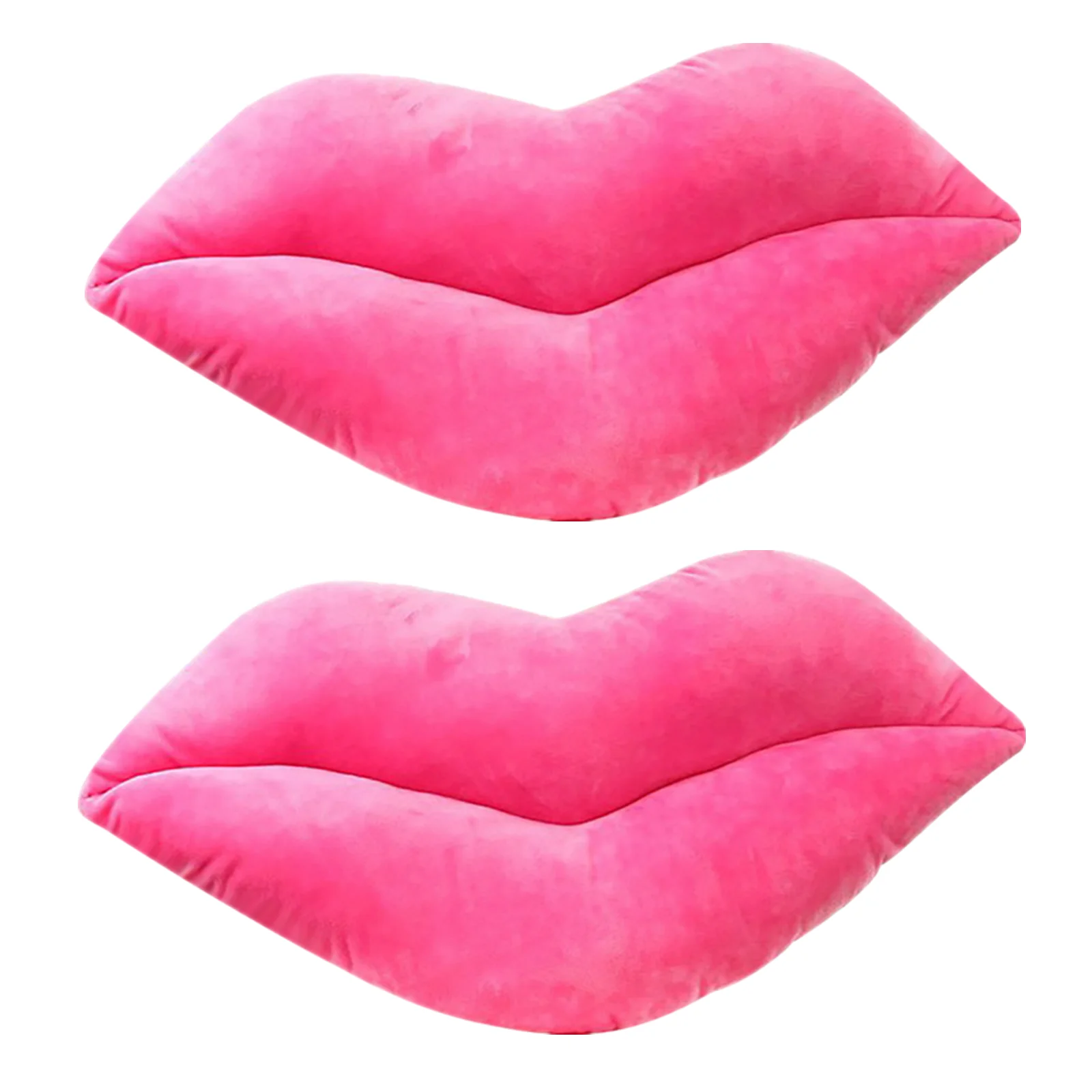 VBARHMQRT 2pcs Lip Shaped Pillow Love Cushion Funky Bed Living Room Decorative Throw Pillows 50cm