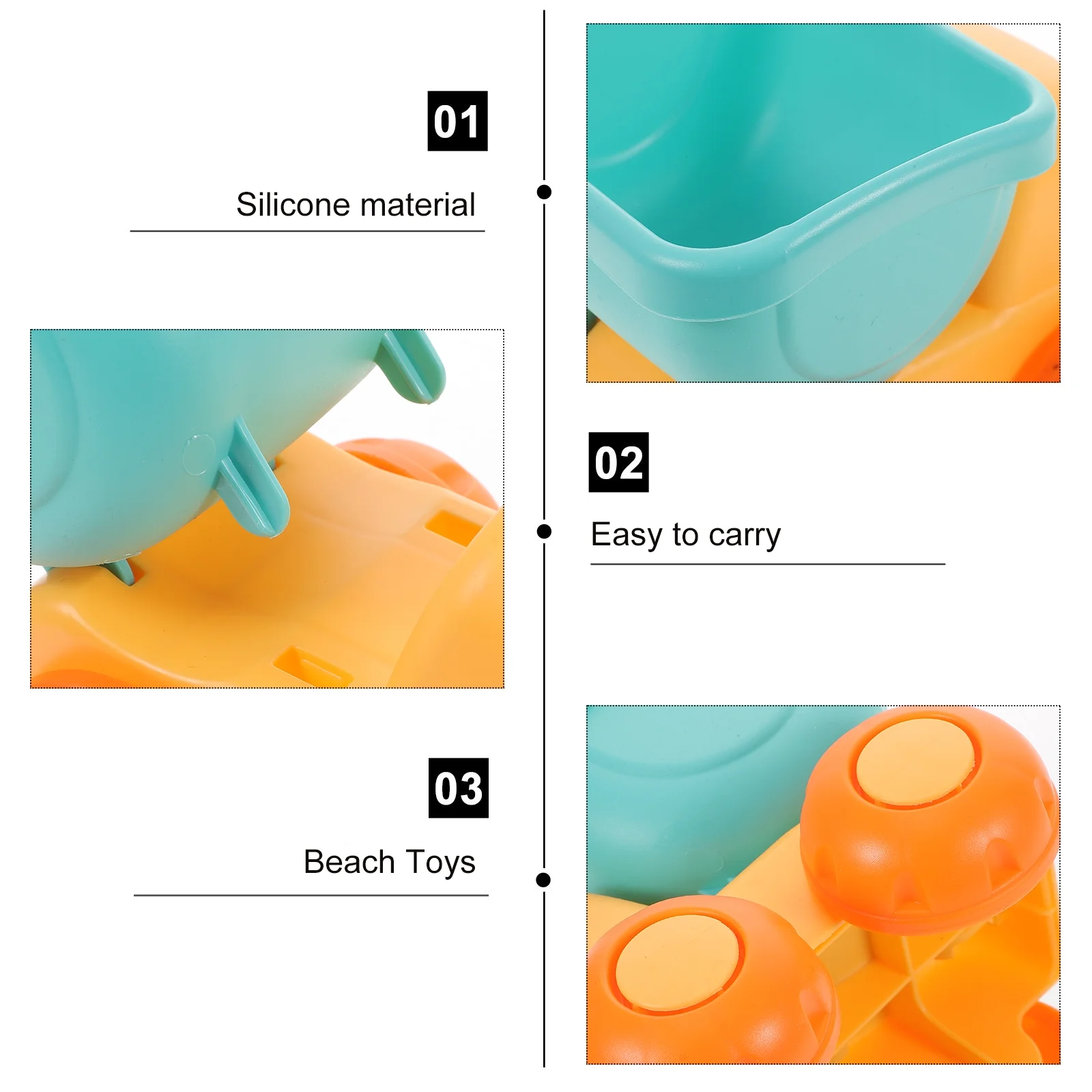 Gongxipen 1 Set Summer Beach Toys Baby Toys Bucket Sand Toys Bath Toys Plastic Plaything