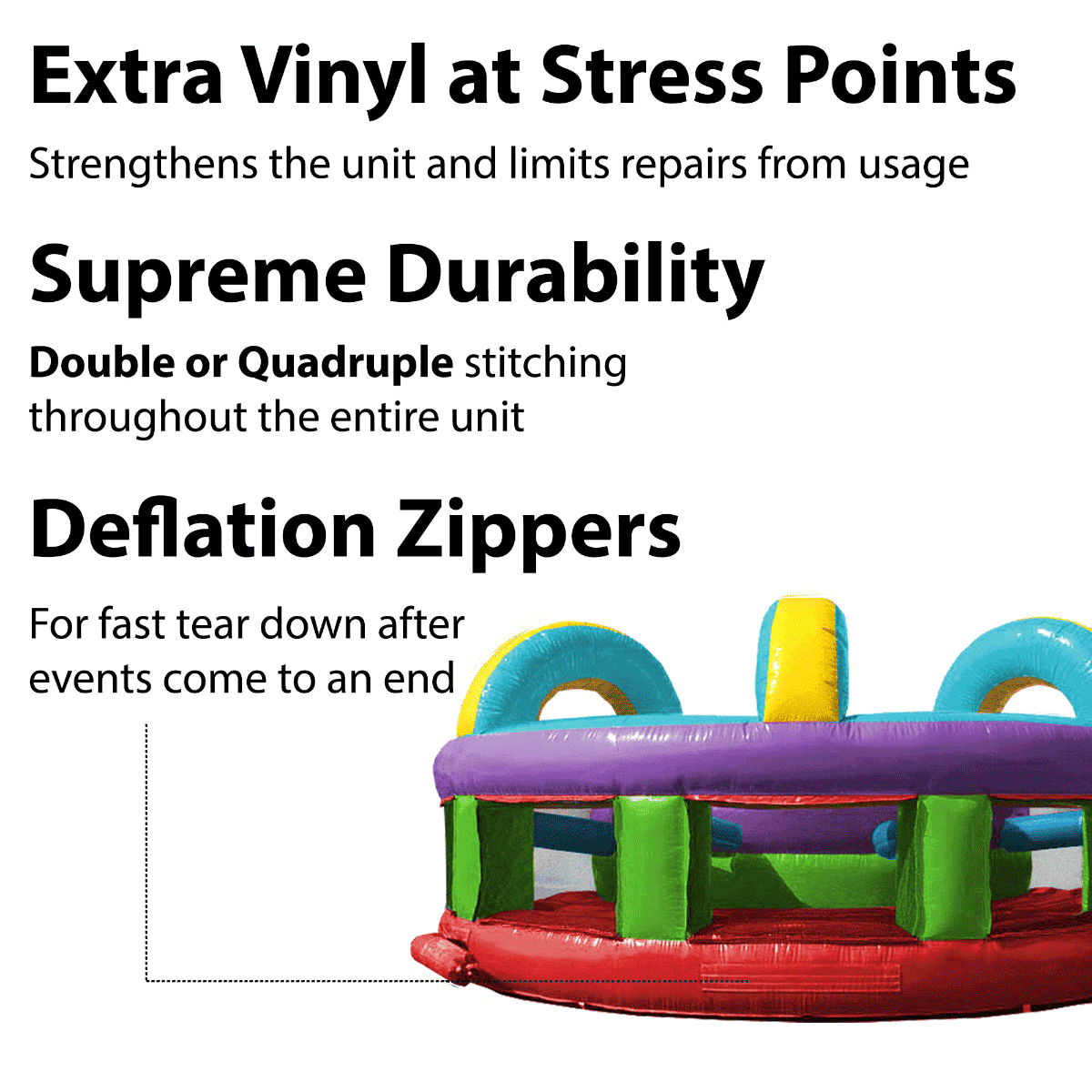 TentandTable 30' Commercial Inflatable Obstacle Course, Retro U-turn