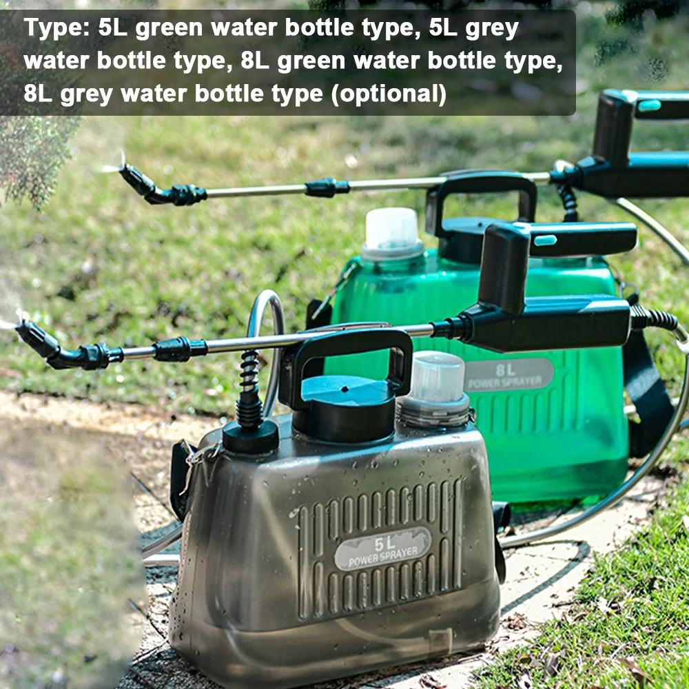 Shoulder Type Electric Gardening Sprinkler Garden Plants Watering Device Flowers Spraying Machine Telescopic Rod Length Adjustable Multifunctional Agriculture Tool