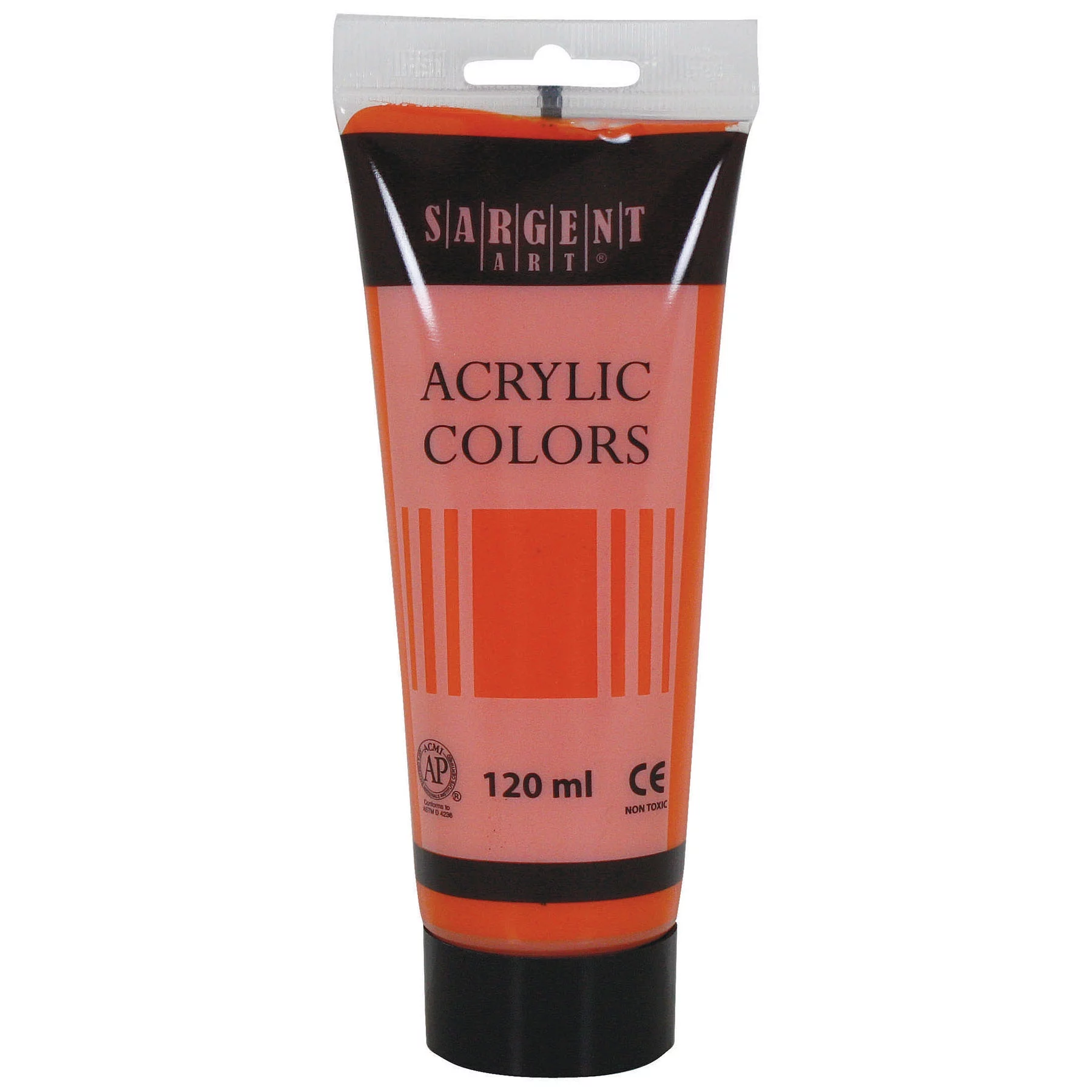 Sargent Art Acrylic Paint Tube, 120 ml, Cadmium Orange Hue, Pack of 6