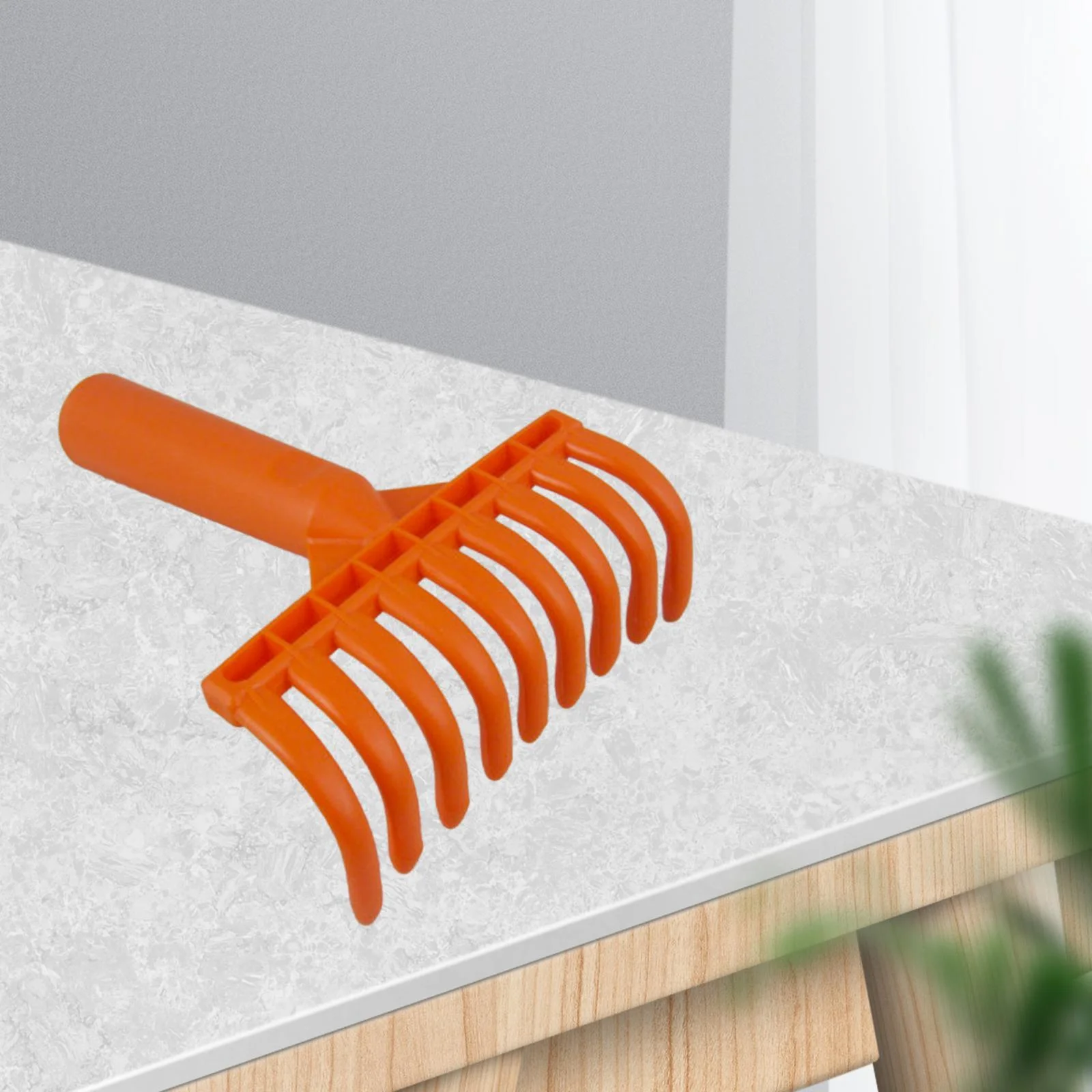 koolsoo Small Yard Leaf Rake Hand Rake Claw Lightweight Ergonomic Reusable Garden Rake Tool Leaf Grass Rake Leaves Clean up of Plants