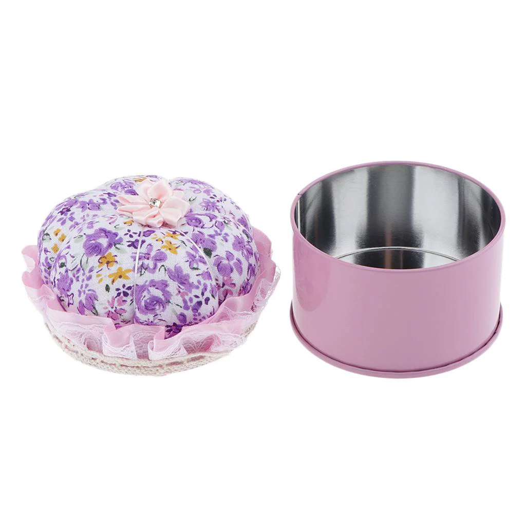Pumpkin Pin Cushion Pincushion with Iron Case Sewing Supplies ,