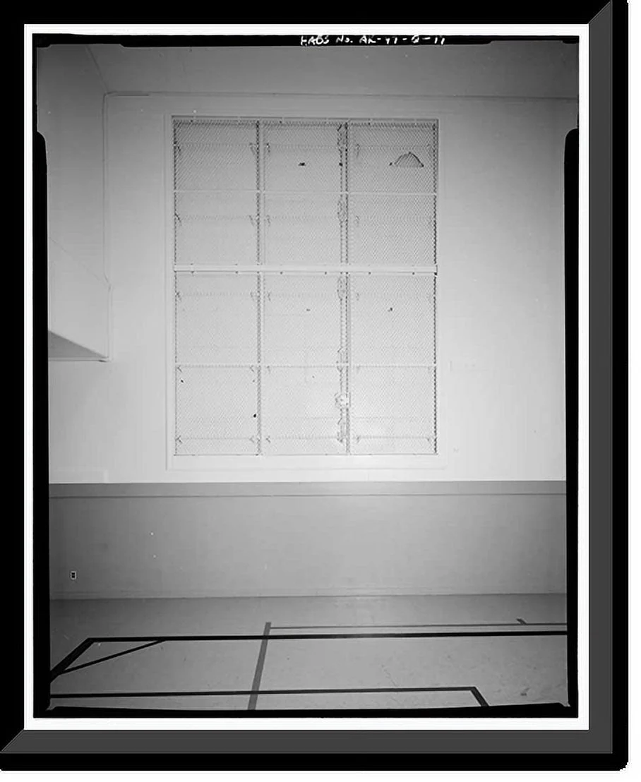 Historic Framed Print, Kodiak Naval Operating Base, Gymnasium, U.S. Coast Guard Station, Kodiak, Kodiak Island Borough, AK - 17, 17-7/8