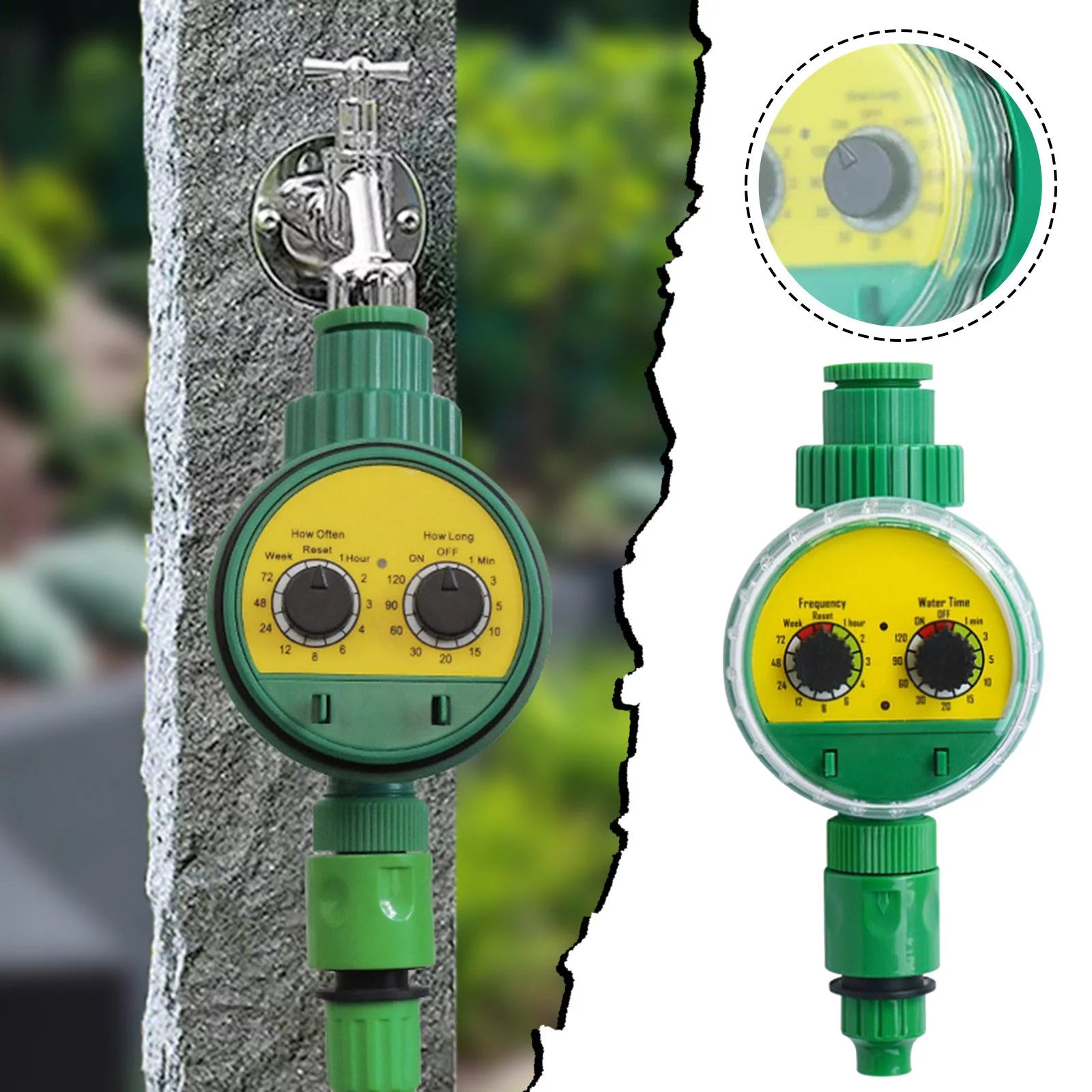 MVNSFEW Outdoor Irrigation Controller Automatic Sprinkler Controller Programmable Hose Water Timer Watering Timer for Home Garden