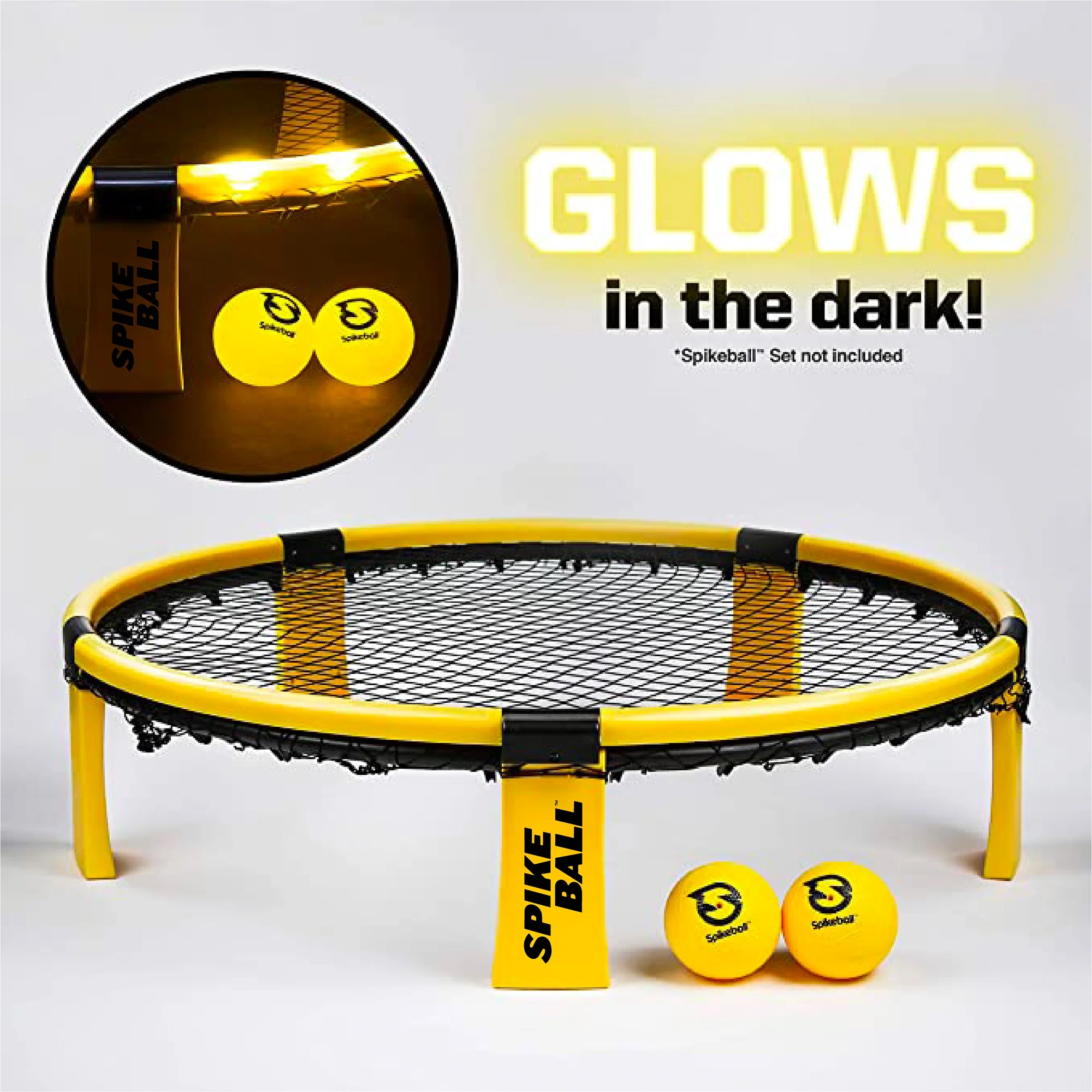 Spikeball SpikeBrite Night Play Light Set w/ Rim Attachments & Balls