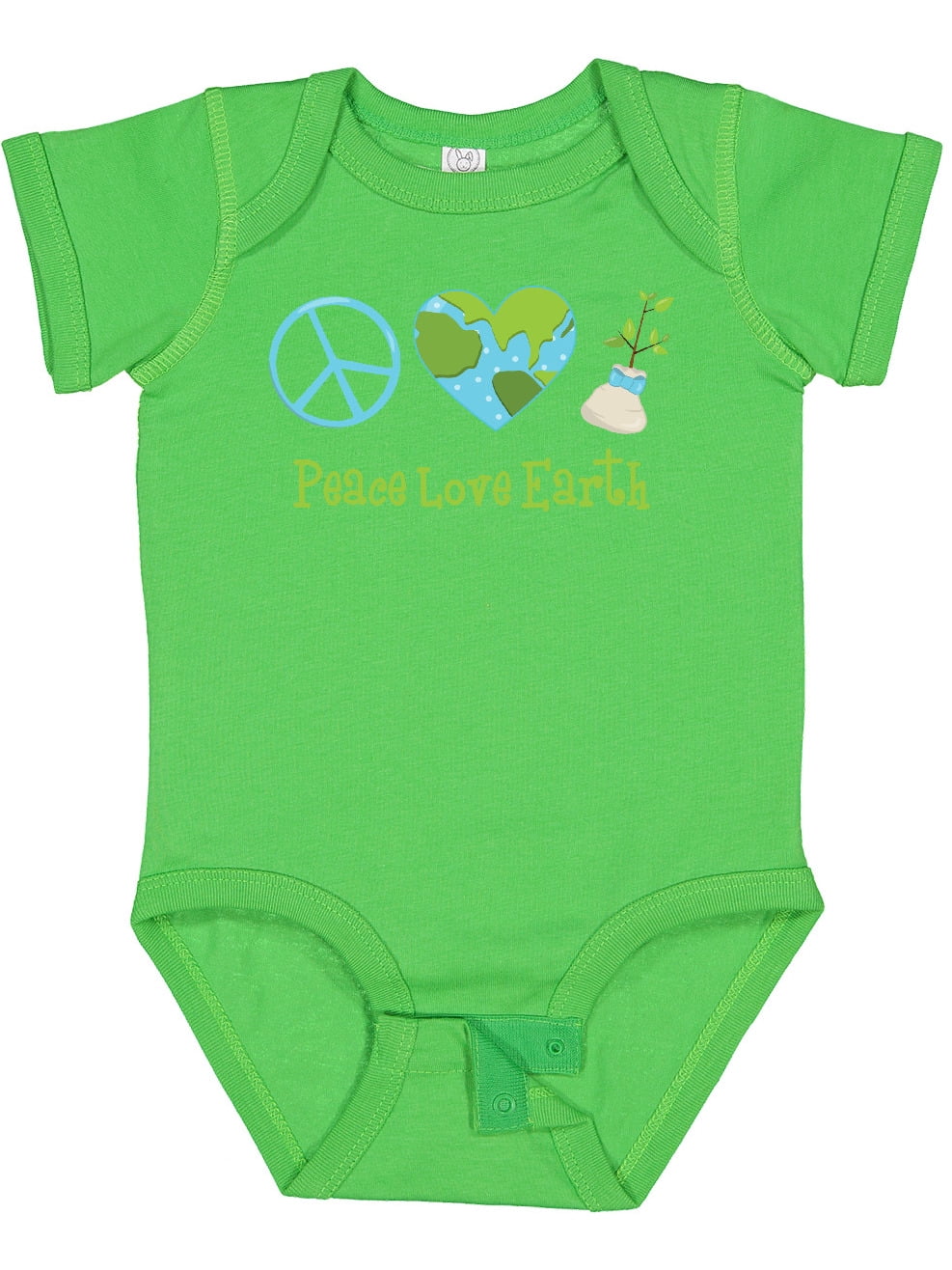 Inktastic Peace Love Earth Girls Baby Bodysuit