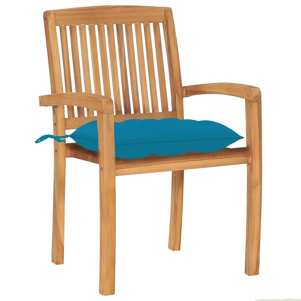 Andoer parcel,4 Pcs Teak Chairs With Cushions With Cushions 4 Pcs Teak Wood Patio Chairs Cushions 4 Pcs D0330658a Chairs Set - ChairsPatioChairs Chairs Set - 3073259