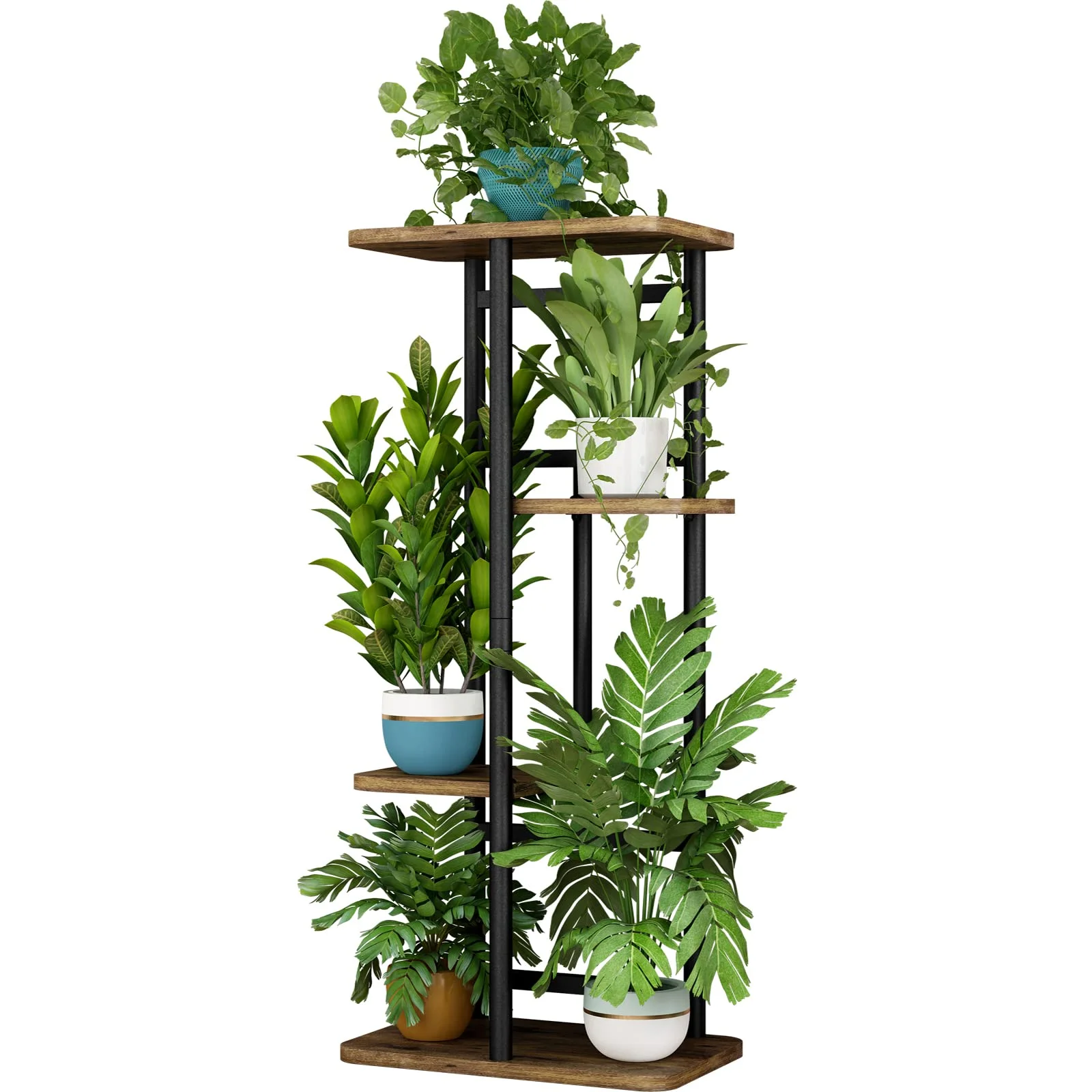 SUOERNUO 4 Tier 5 Potted Plant Stand  Indoor Plant Shelf Multiple Stands for Garden Corner Balcony Living Room