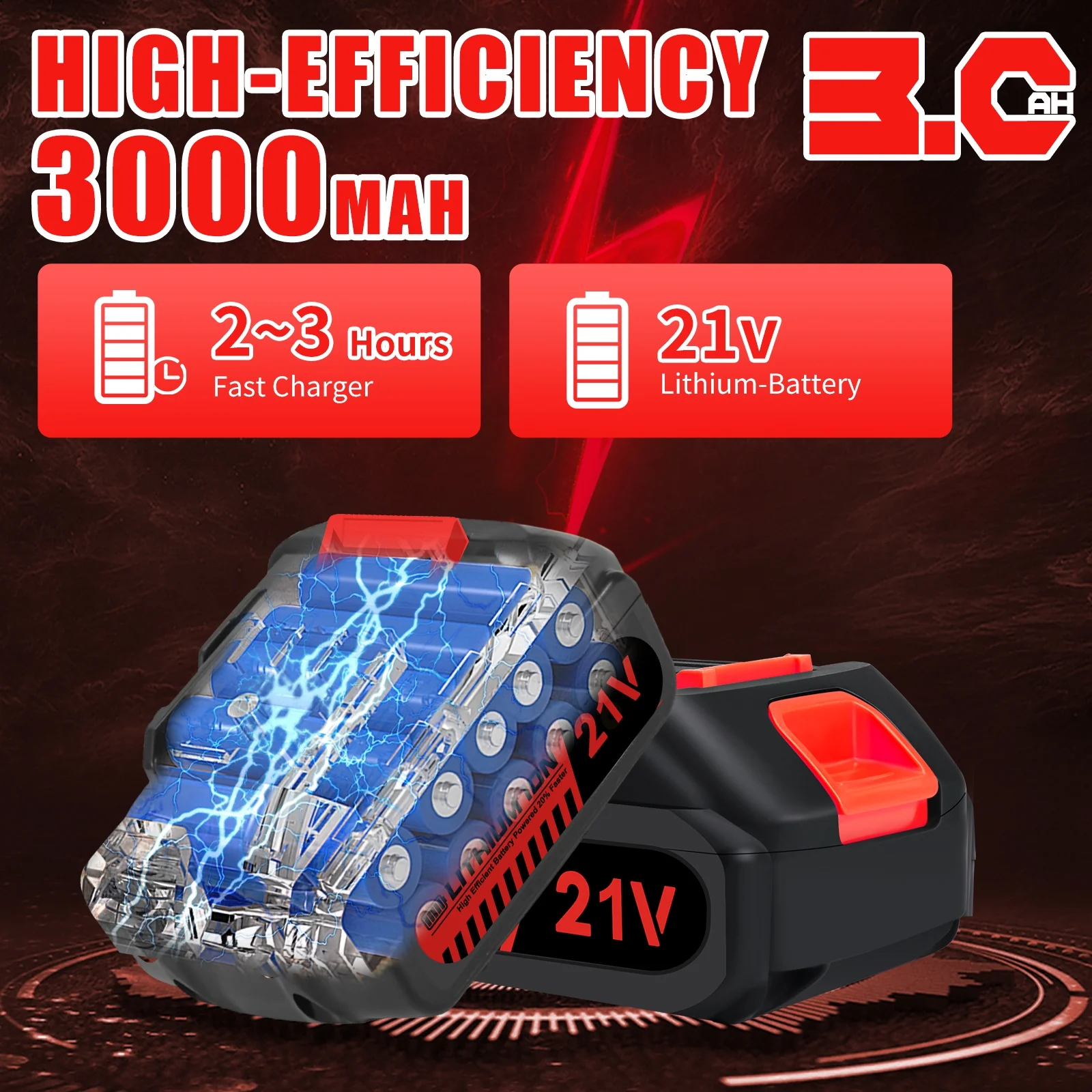 Cordless Impact Wrench, Power 1/2 inch Brushless Impact Gun, Max Torque 350 Ft-lbs(450N.m) Impact Wrench with 20V Brushless Motor, with 2 x 2.0Ah Li-ion Battery & 7 Sockets,9 Drill,6 Screws