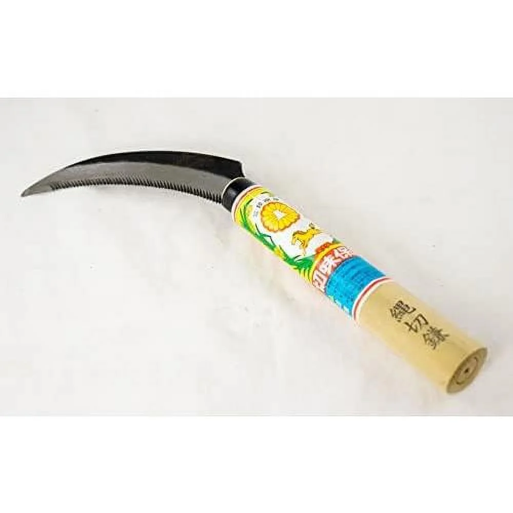 Kikufuji Serrated Blade Sickle For Bonsai Tree Re-Potting Tool & All Purposes Tool