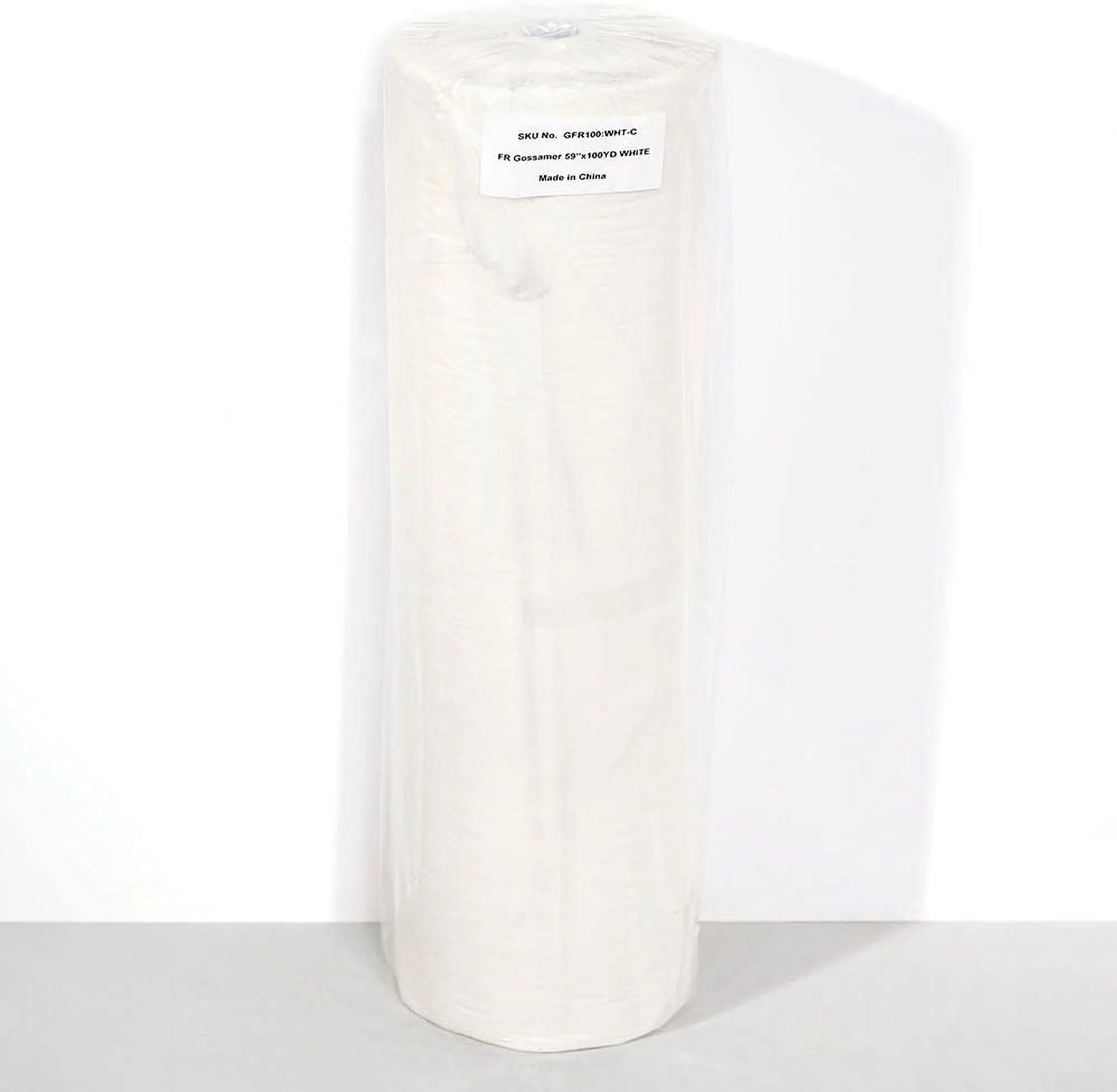 White Flame Retardant Gossamer, 59 Inches X 100 Yards, Sheer Fabric For Wedding Decorations, Baby Shower, Gender Reveal, Prom, Homecoming, Event Photo Backdrops, Drapes