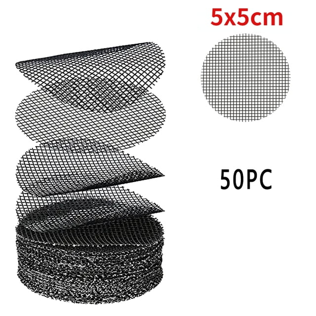 Prevent Soil Loss with 50-Piece Pot Hole Mat Set for Gardening  Featuring Round Drainage Holes and Plant Drainage Gasket - Essential Gardening Supplies