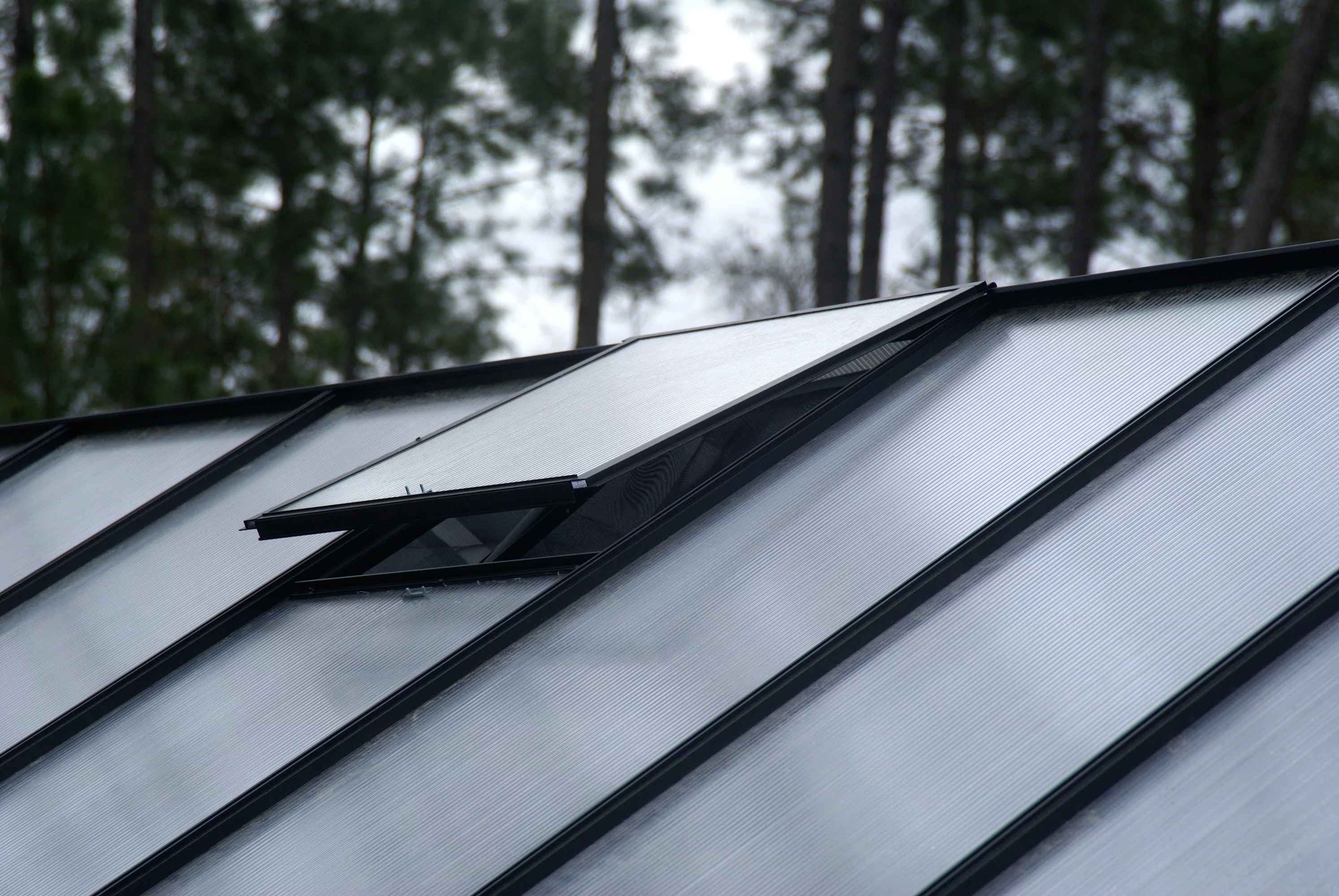 Monticello 8FT x 24FT Black Greenhouse