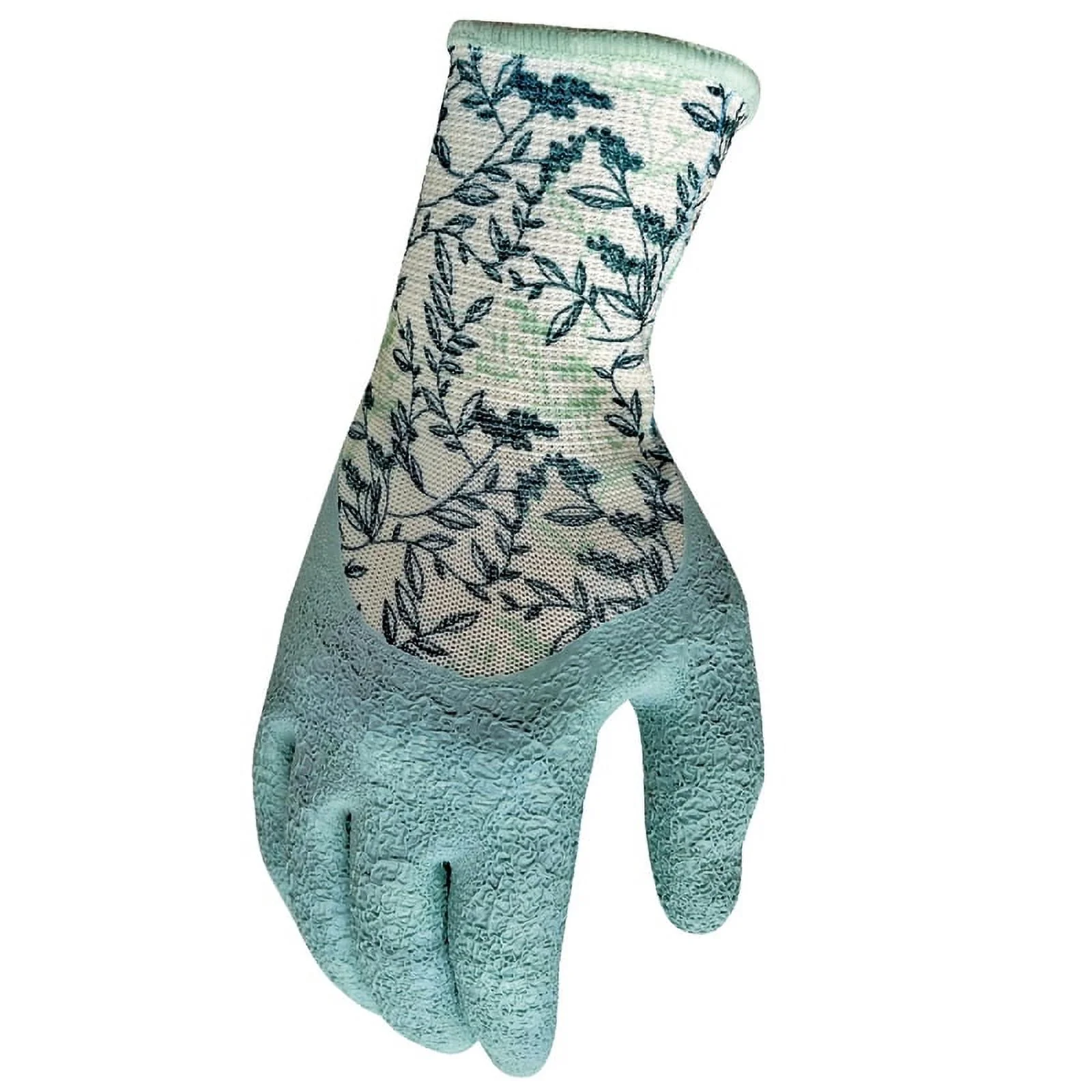 1 Pc, Digz Latex Coated Garden Gloves L Latex Coated Stretch Fit Blue Gardening Gloves