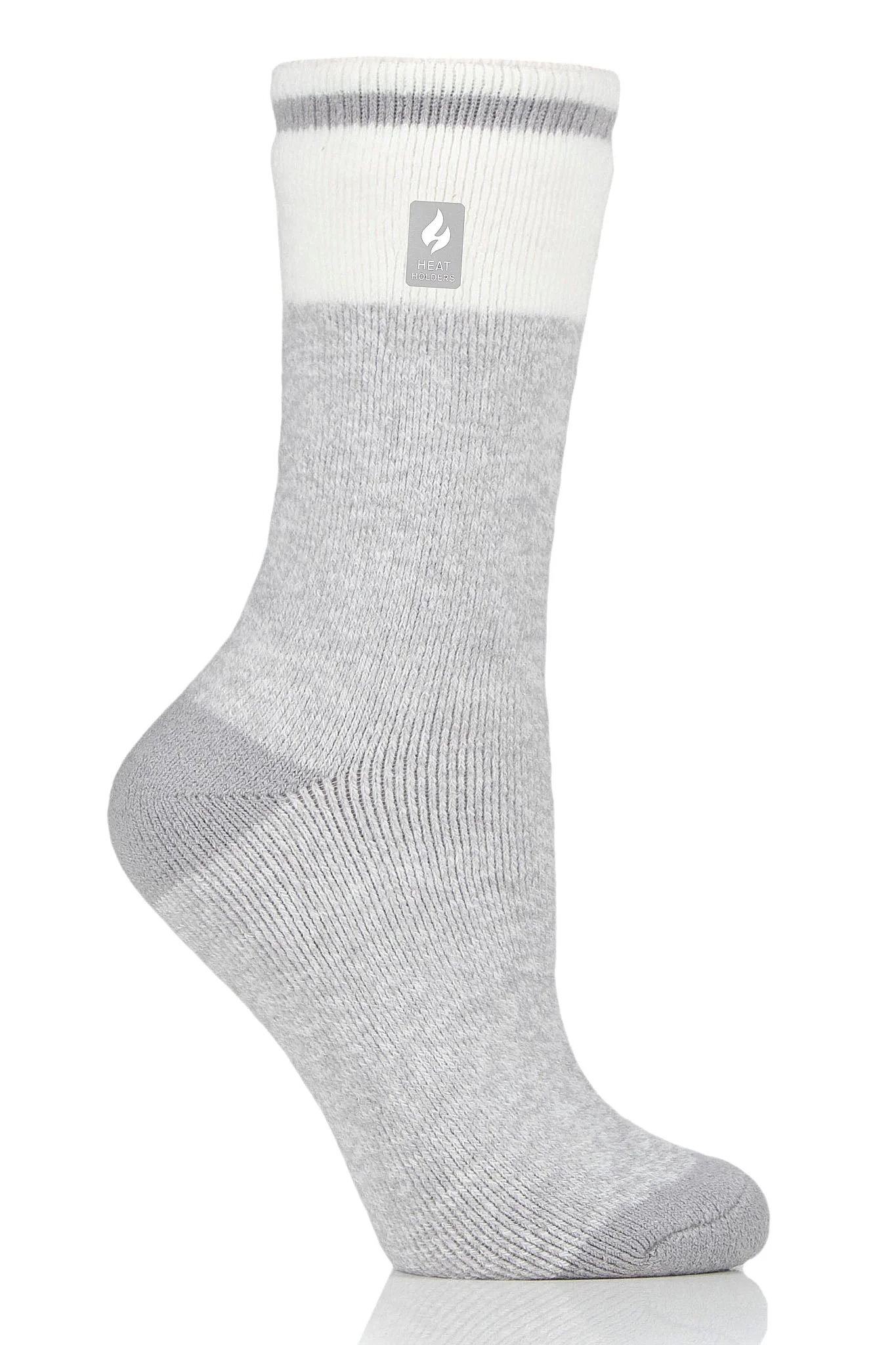 Heat Holder Women's Willow Block Twist LITE Socks| Warm + Soft, Hiking, Cabin, Cozy at Home Socks | 5X Warmer Than Cotton Socks