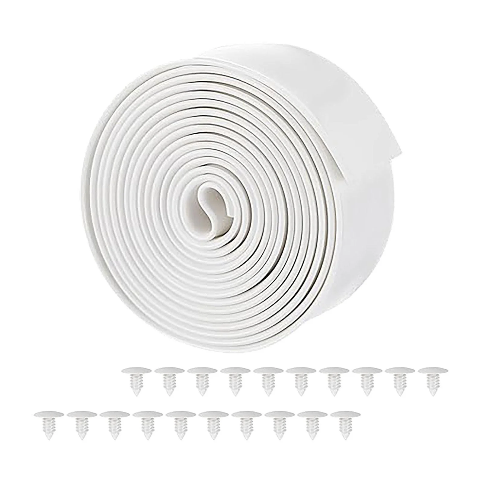 koolsoo Chair Vinyl Strap Furniture Replacement Straps PVC Easy to Install DIY Lawn Chair Repair Straps for Outdoor Lawn White