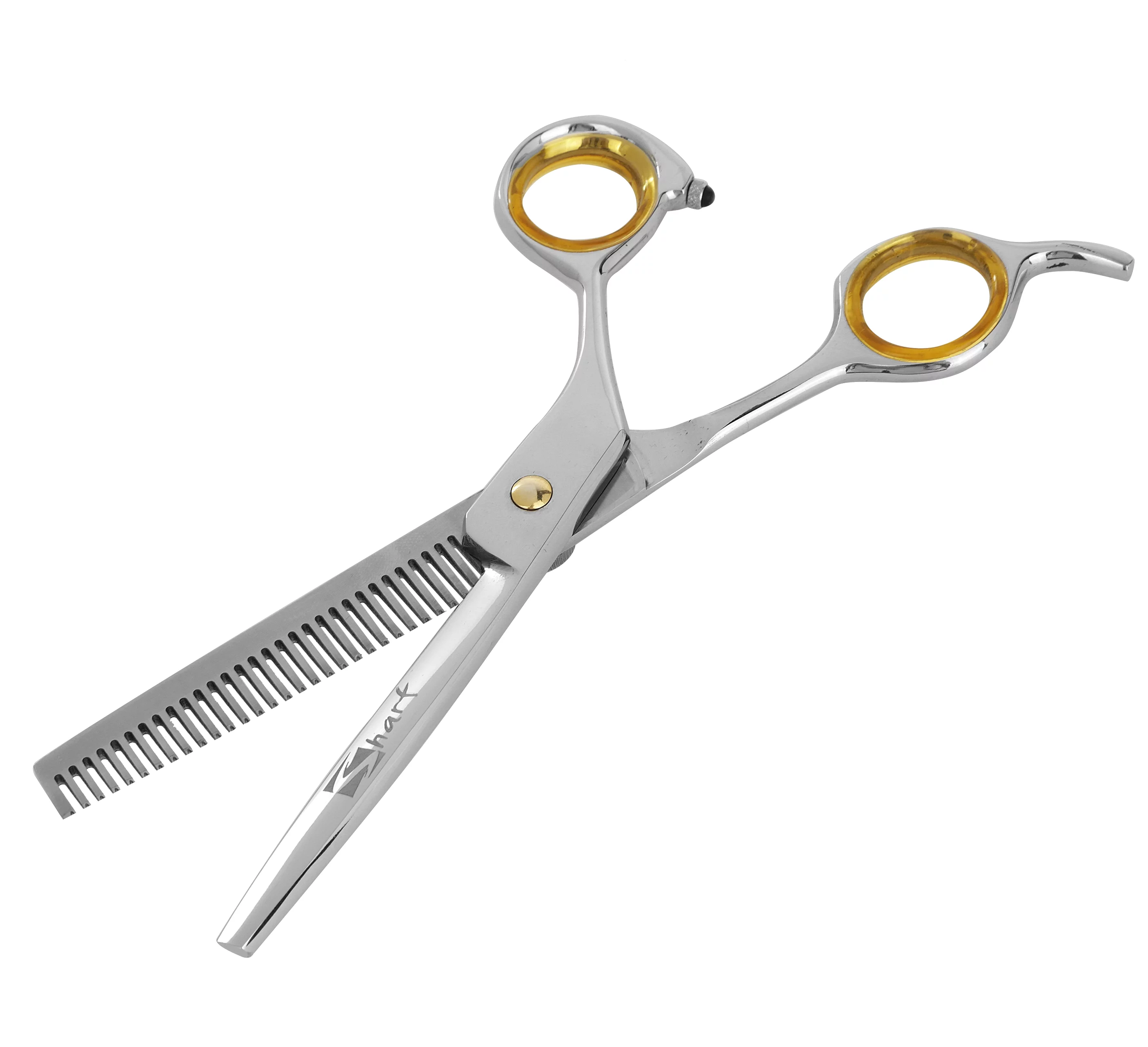 Sharf Shears, Professional Thinning Barber Scissors: Sharp 440c Japanese Thinning Scissors 6.5 inch 30 Teeth, Gold Touch series