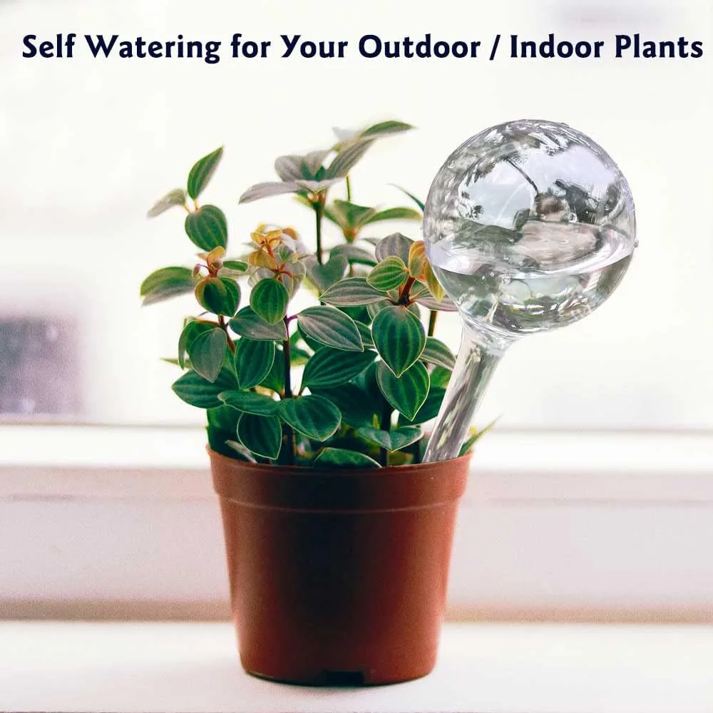 10pcs Plant Watering Devices, Planter Self Watering Globes for Home Potting, Plastic Garden Flower Plant Watering Spikes Automatic Plant Waterer System Set Suit for All Indoor Outdoor Plant
