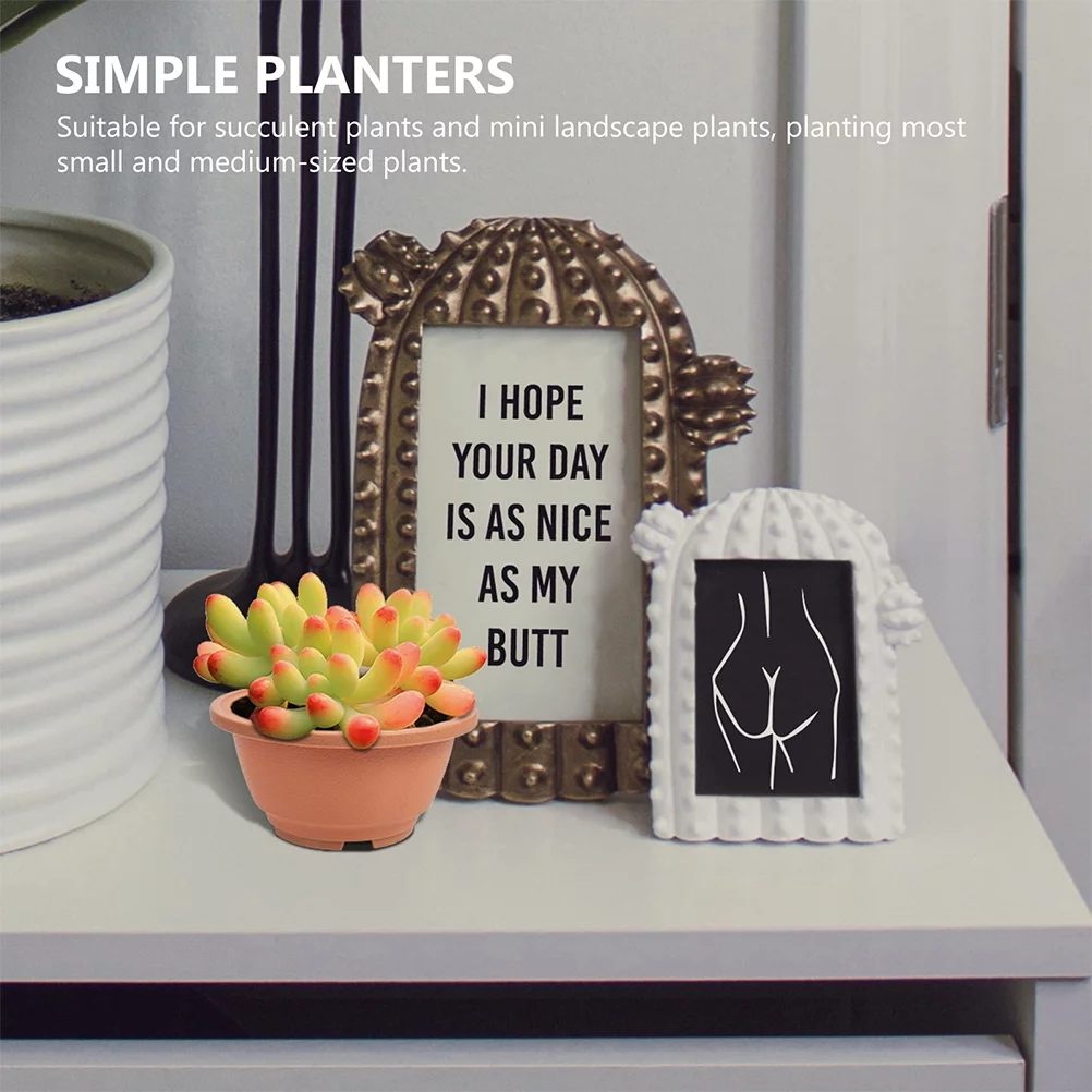 Gongxipen 8pcs Gardening Flower Pot Flower Planter Garden Plant Pot Plastic Plant Pots