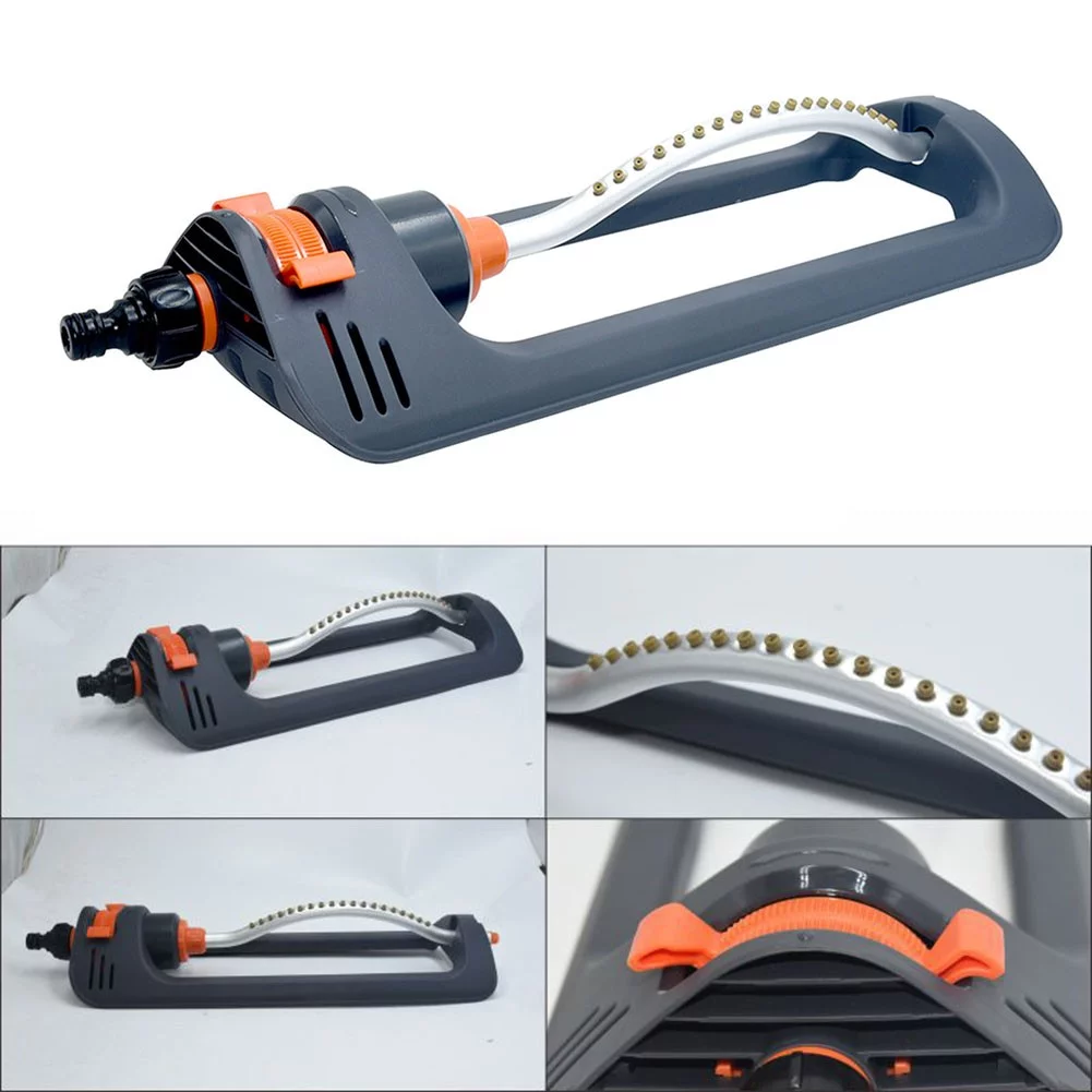 Cumbed  Oscillating Sprinkler Rustproof Swing Irrigation Sprinkler for Large Lawn
