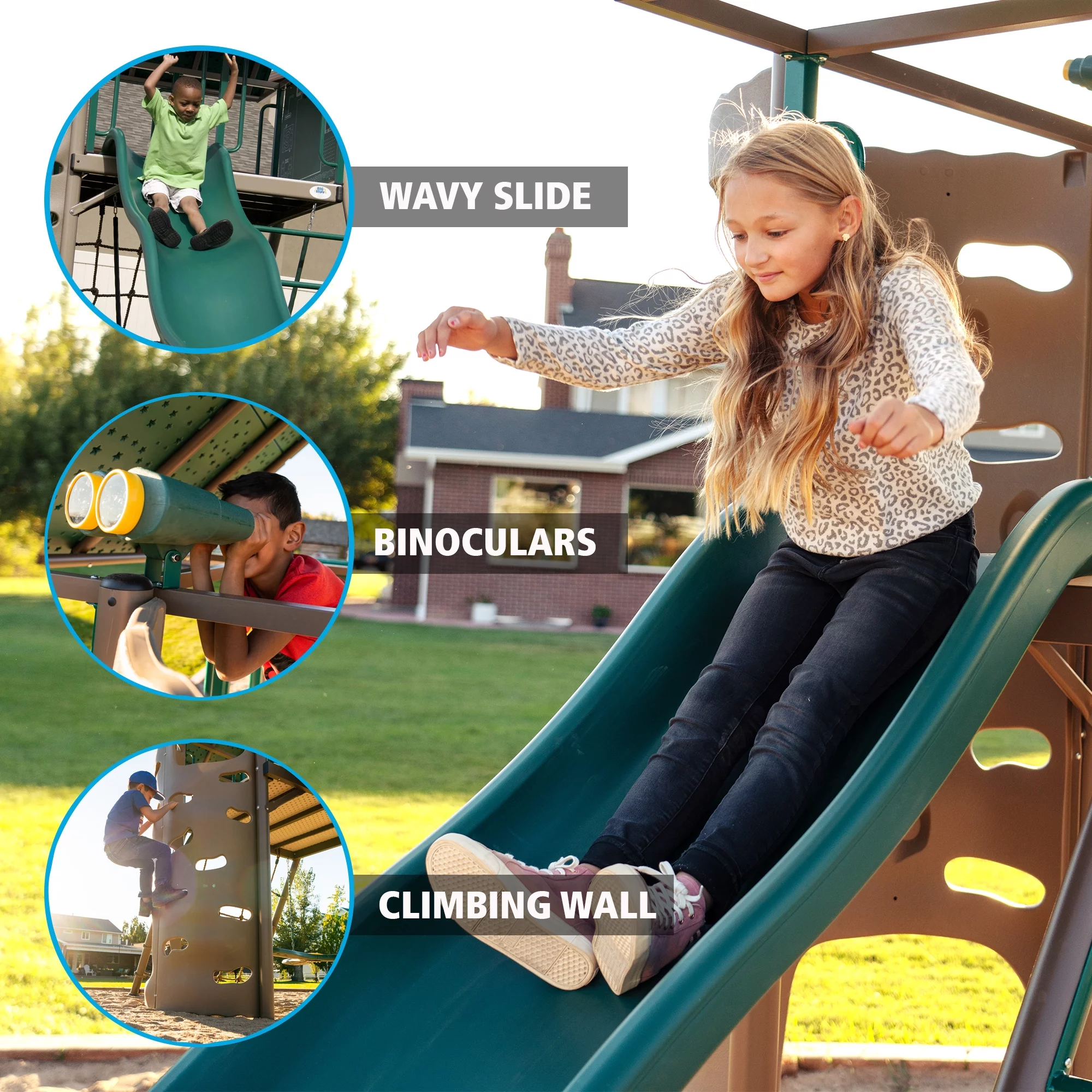 Lifetime Big Stuff Swing Set (Earthtone), 90042