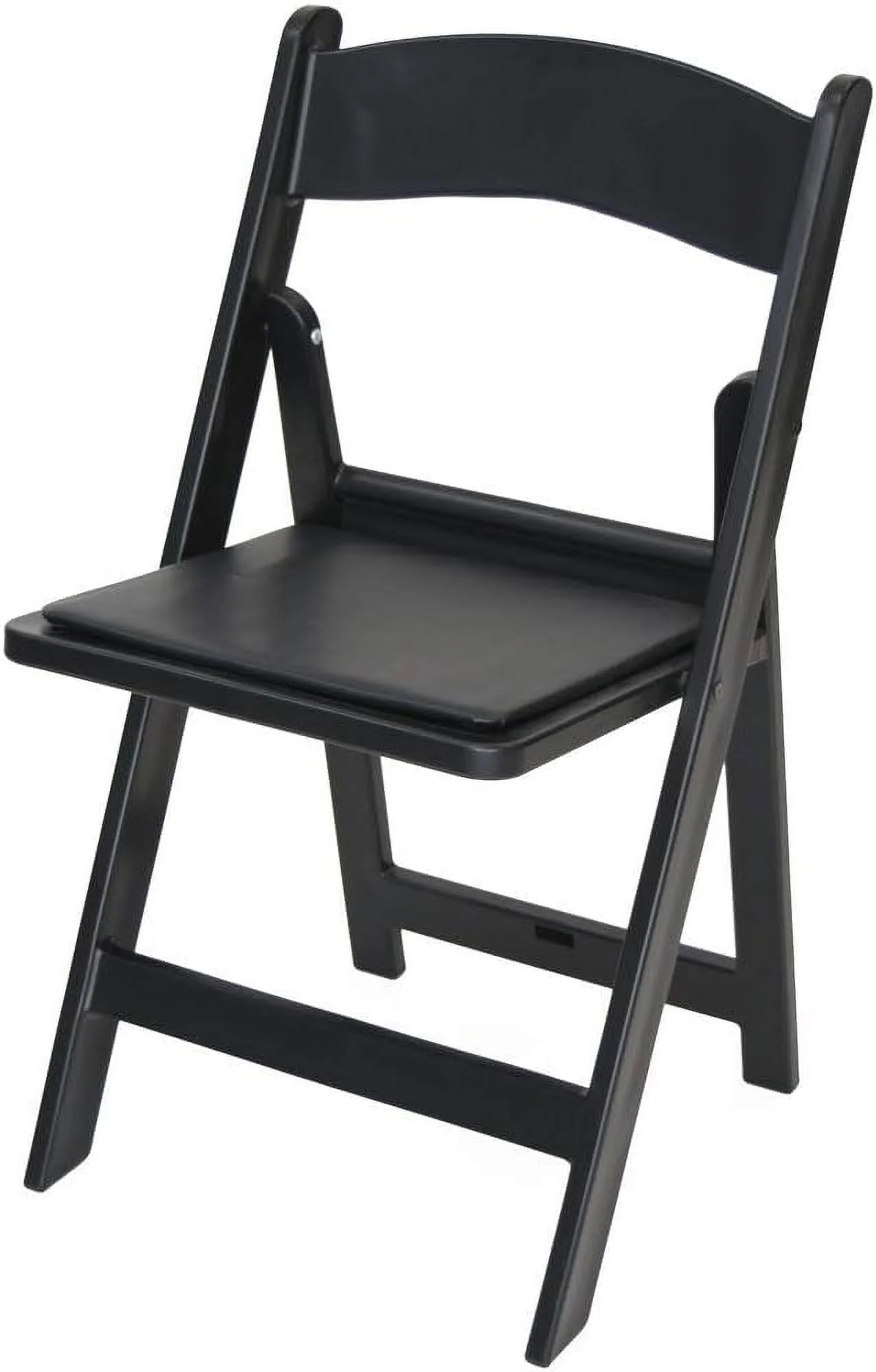 Aeiniwer Resin Folding Chair (4 Pack) - 1000 Lb Static Tested - Perfect For Events, Weddings And Party Rentals - Durable, Storable, And Lightweight (Black)