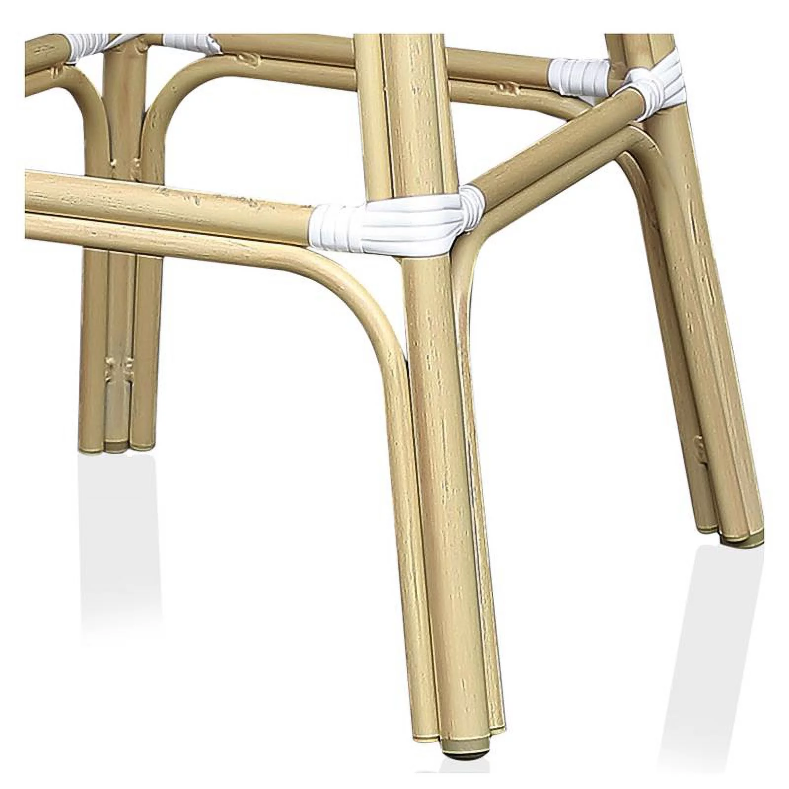 Furniture of America Adino Aluminum Patio Bar Chair in Gray (Set of 2)