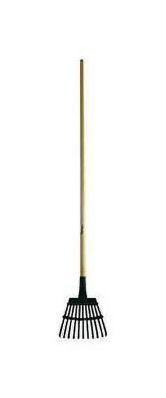 Flexrake 58 in. L x 8 in. W Steel Leaf Rake Wood