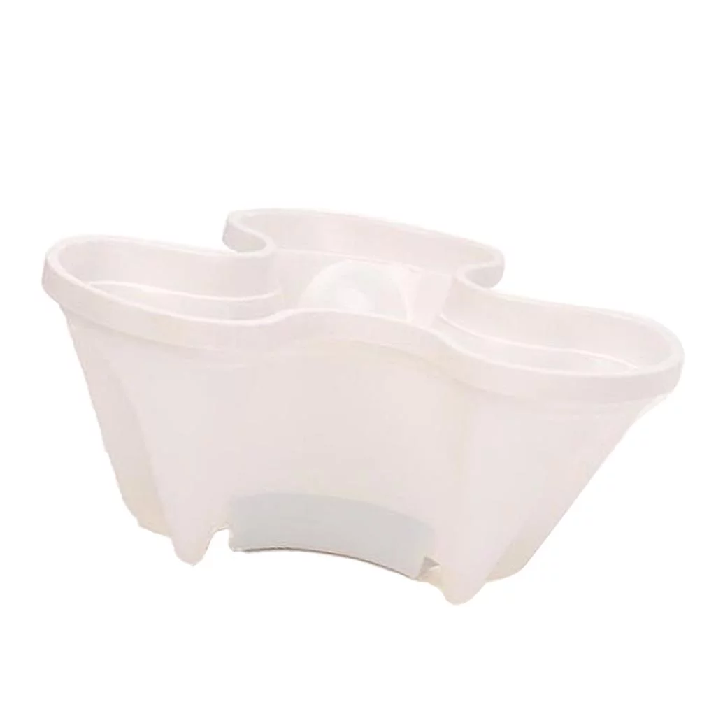 4x Stackable Strawberry Planter Multi-layer Combination Plng Pot White