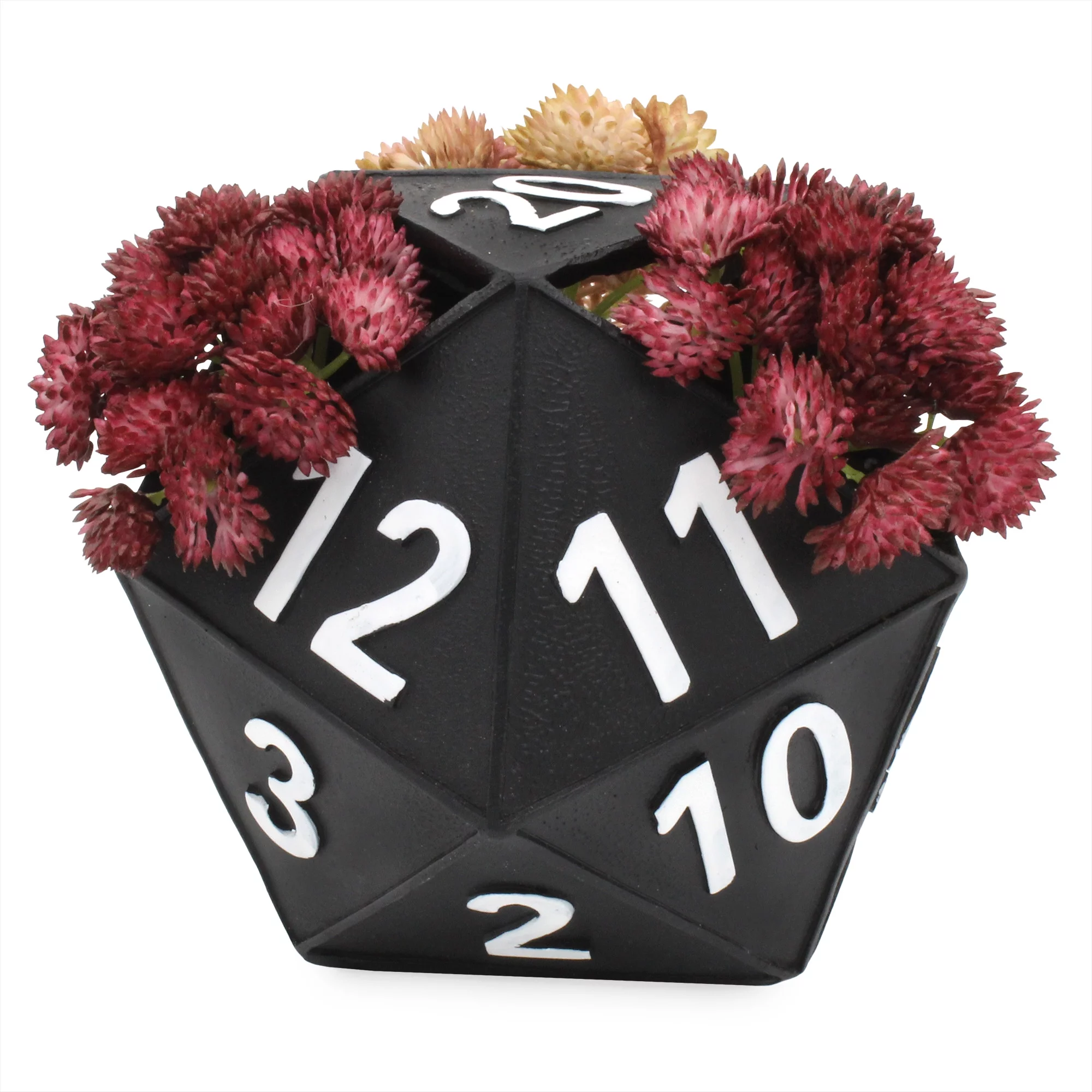 Esterno 20-Sided Dice Planter Pot; D20 Shaped Gardening Container