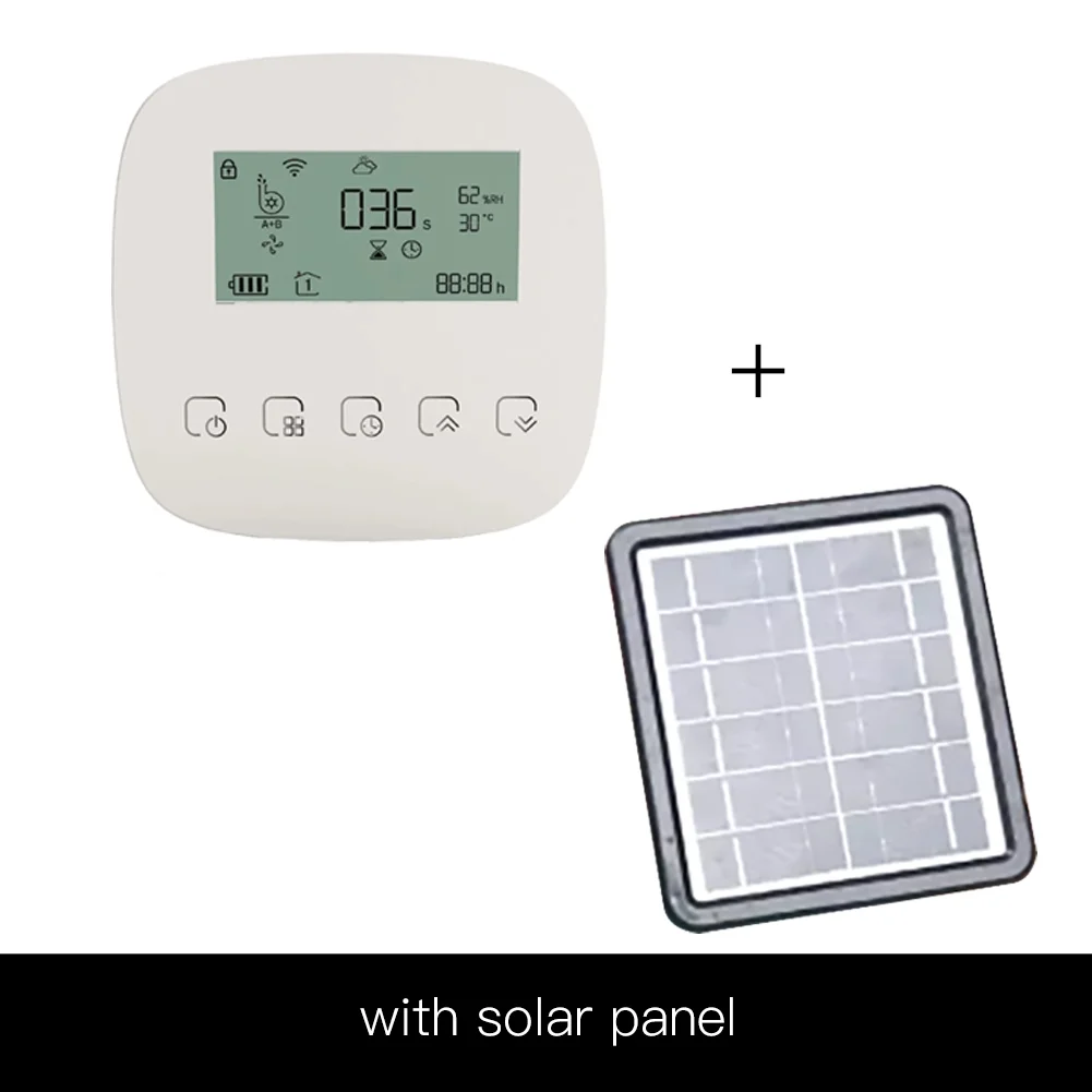 Irrigation , Wifi Water With Solar Panel Compatible With Voice -drip With Solar Panel Compatible With Adben Iuppa Dsfen Water Lit -drip Havou Water