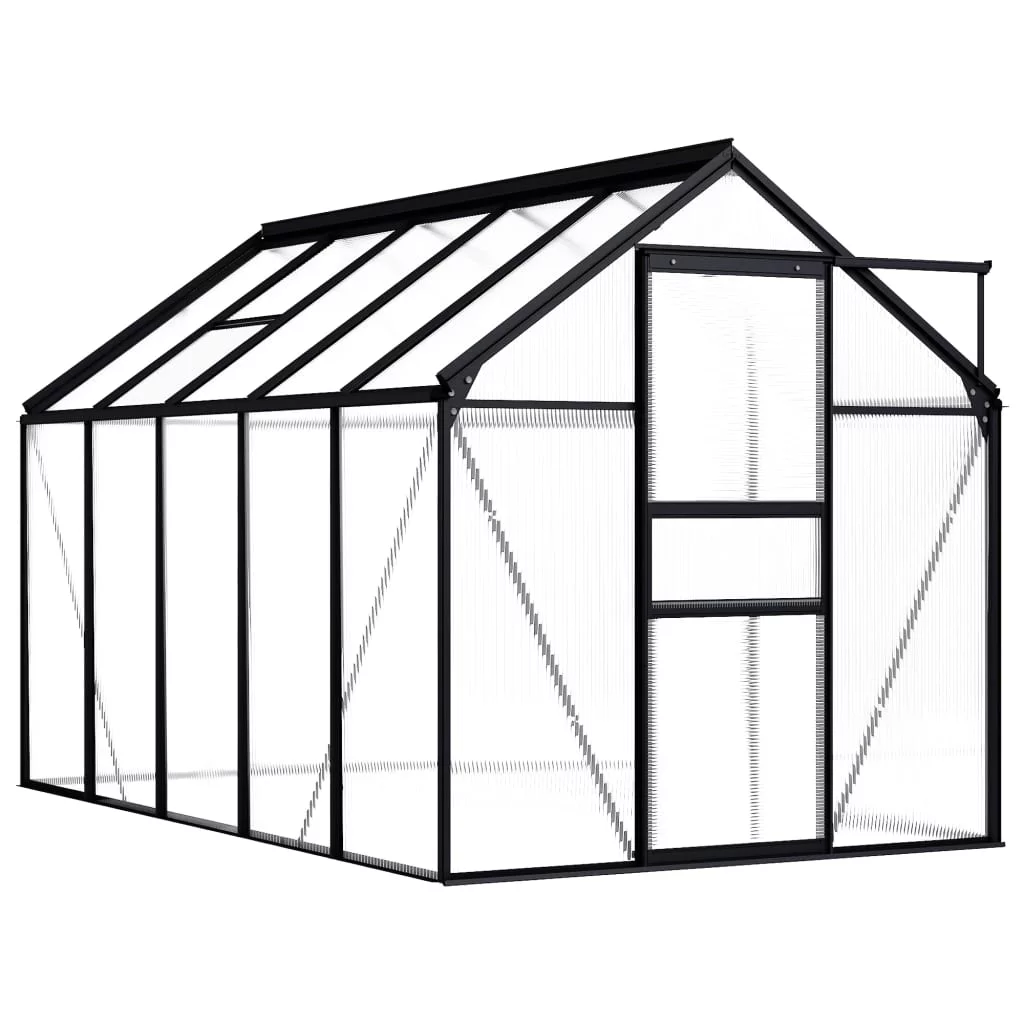 Tomshoo Greenhouse Anthracite Aluminum 63.4 ft²