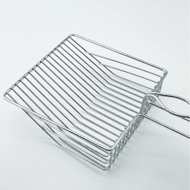 Cat Litter Shovel Large Stainless Steel Metal Fine Hole Iron Shovel Cat Litter Shovel Pet Products Household Cat Litter Spatula