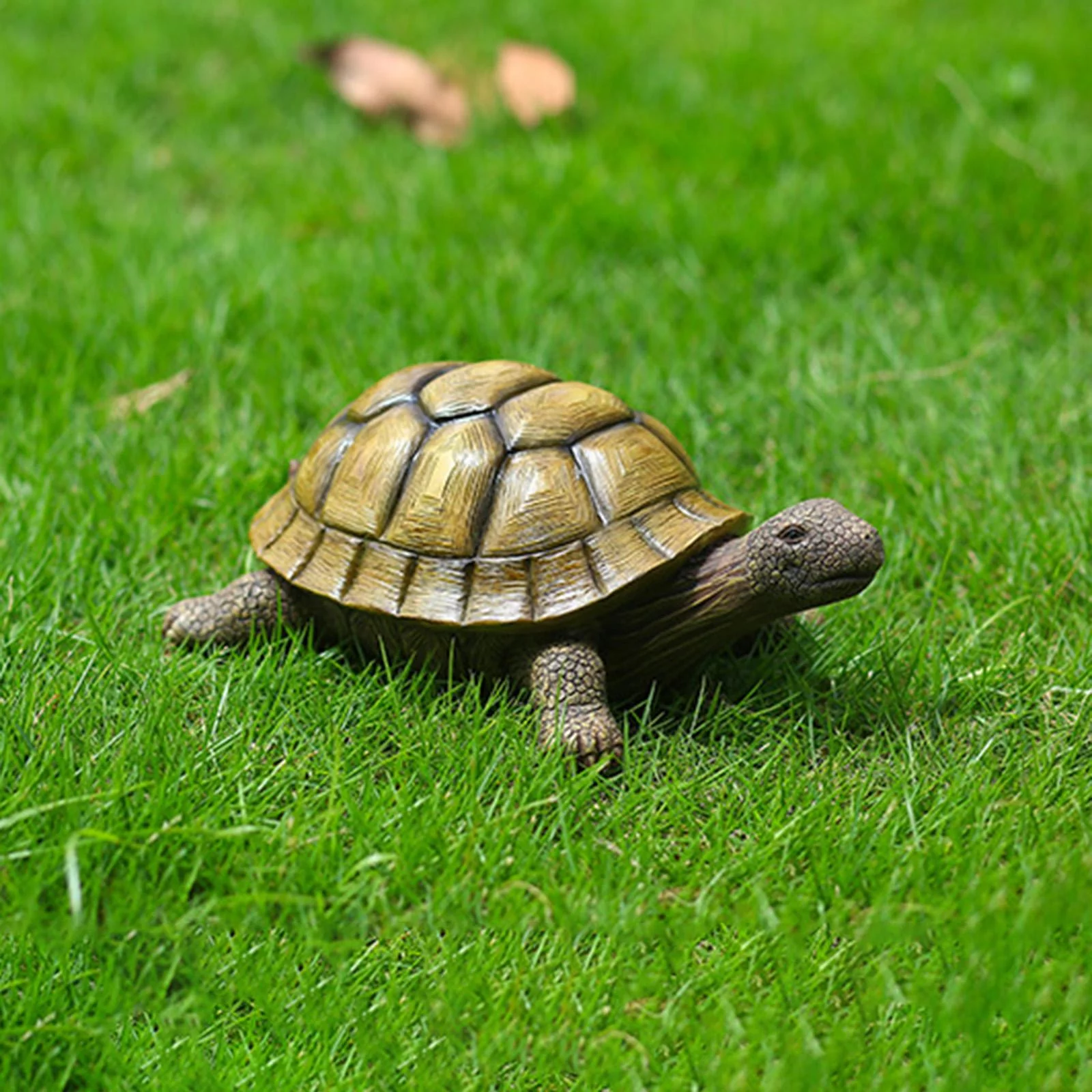 Resin Tortoise Statue, Animal Sculpture Garden Sculpture Outdoor Decorative Statue Tortoise Figurine Lawn Patio Decoration Ornament