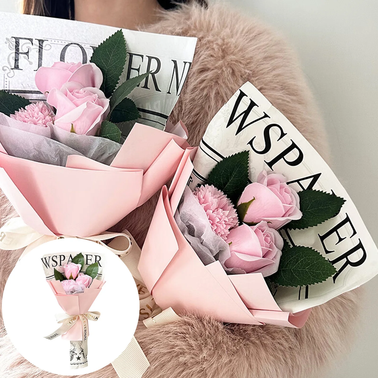 Boxes Floral Scented Bath Soap Rose Flower Petals Total Oil Rose Soap Petals In Gift Box For Anniversary Birthday Wedding Valentine’s Day Mother’s Day Artificial Flowers Rose Artificial Tulips Flowers