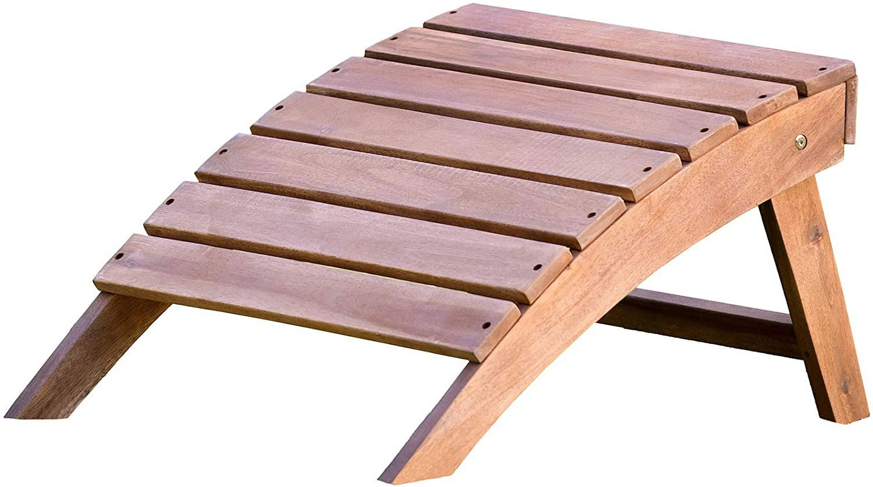 Outdoor Footstool - Acacia Wood Outdoor Ottoman Foot Rest - Adirondack Furniture for Patio, Backyard, Balcony, Deck