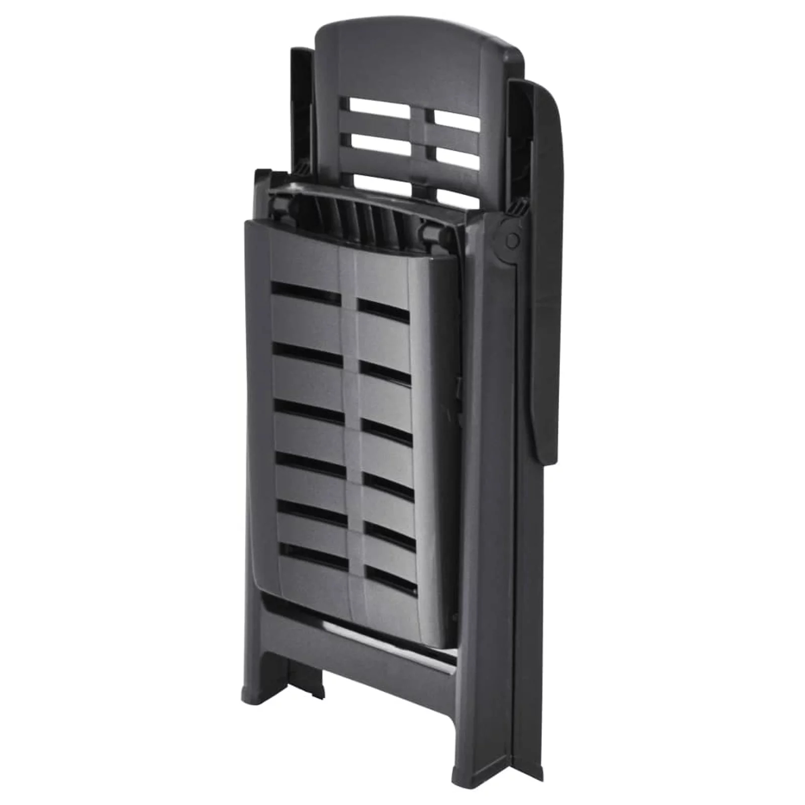 Dcenta Folding Sun Lounger Anthracite