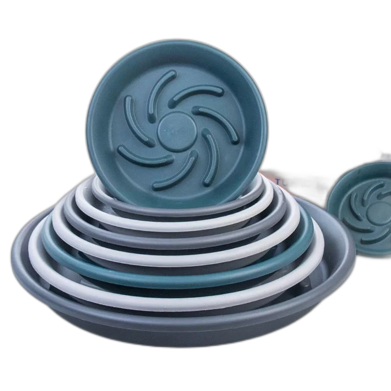 Breath Flower Pot Tray Anti -Rotten Roots Connecting Water Trays Circular Potted Potted Tray Bottom Plastic Bottom Seat Circular Type