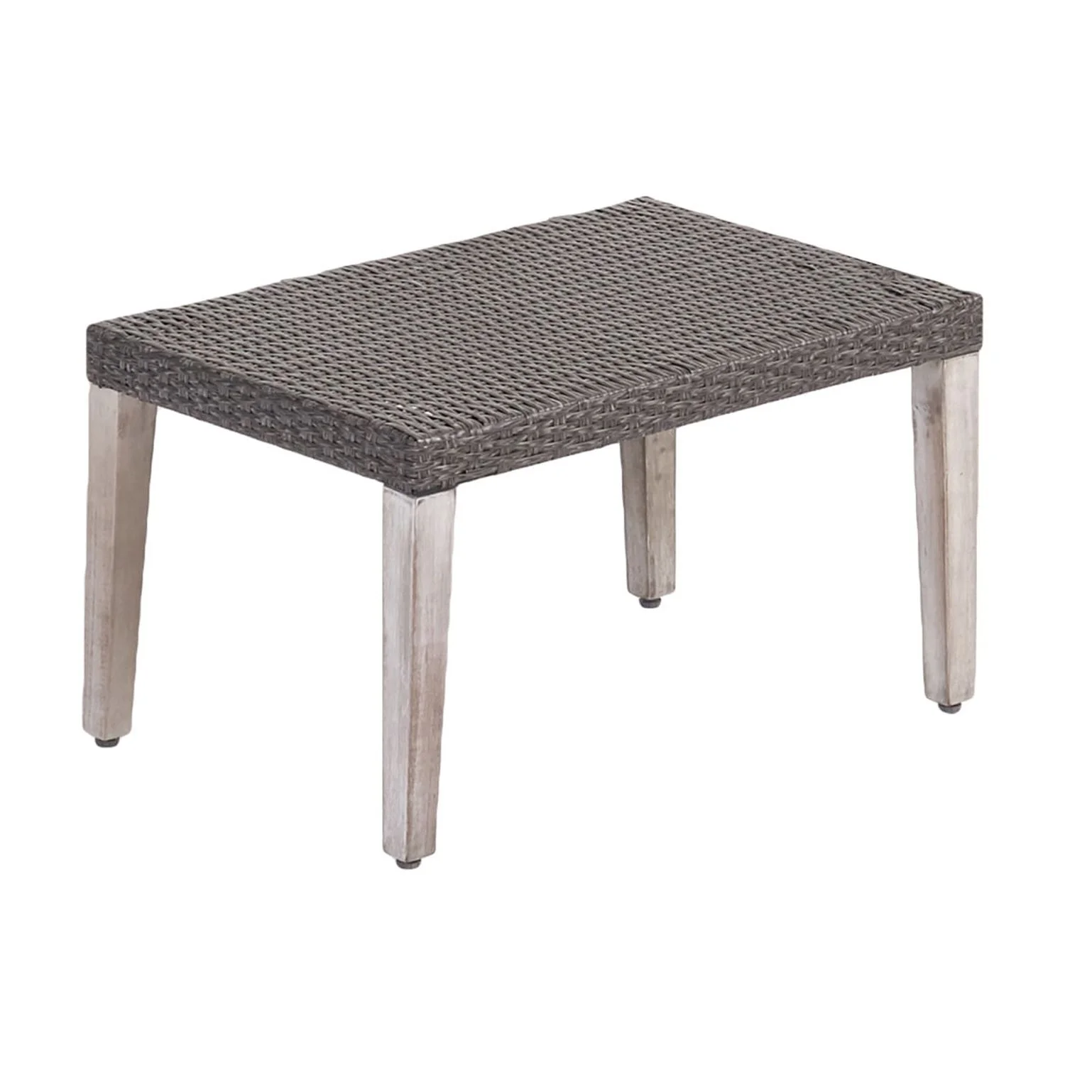 Comfortable and Elegant Hampton Wood Ottoman with Stylish Design and Cushioned Wicker for Indoor and Outdoor Use in Living Room or Patio Setting. Perfect Addition to any Home Décor for U