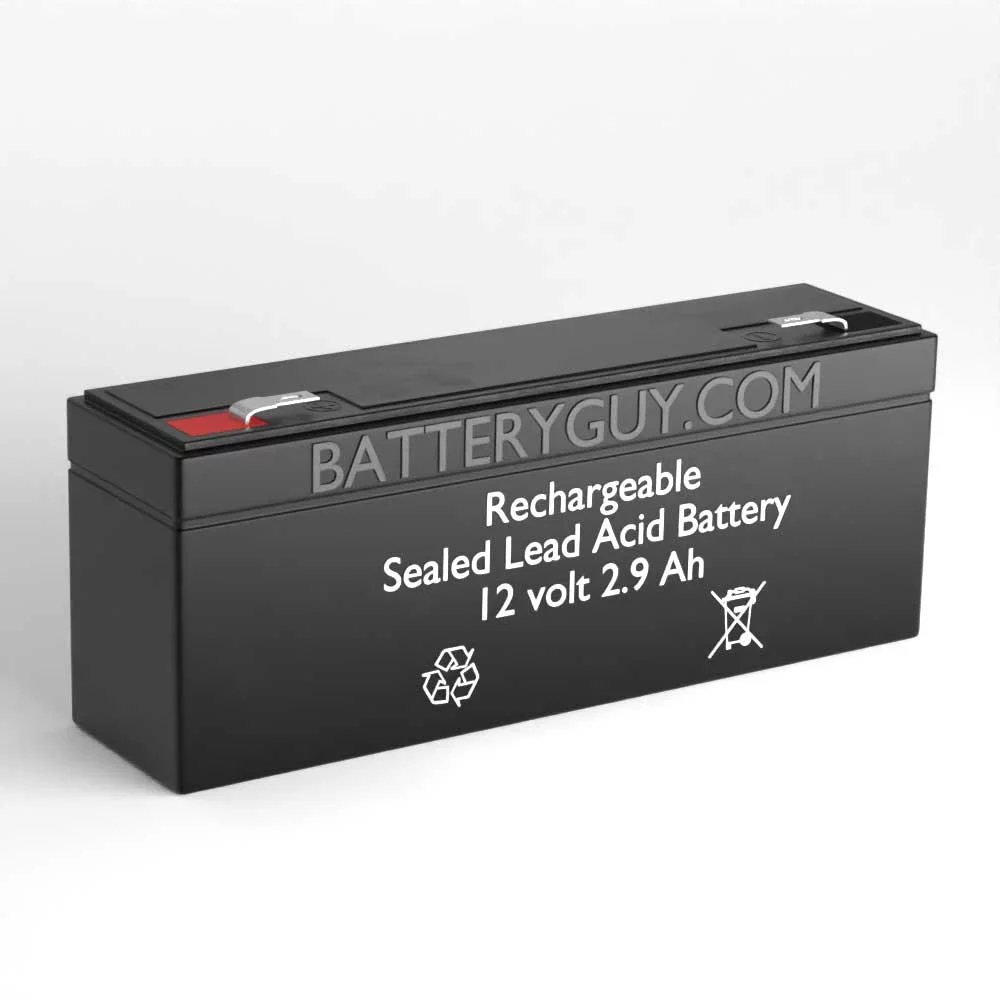 Hawker/Cyclon/Enersys-Hawker NP2.3-12 replacement 12V 2.9Ah battery - BatteryGuy brand equivalent (Qty of 2)