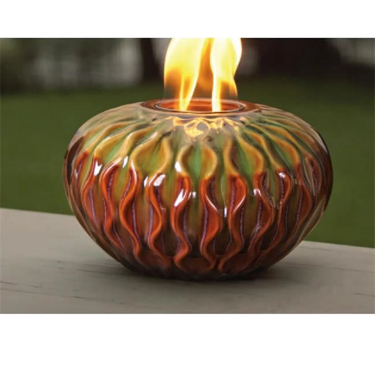 MBL-55-2-1750N 10.25 W x 6 H In.- Large Weave Ceramic Firepot