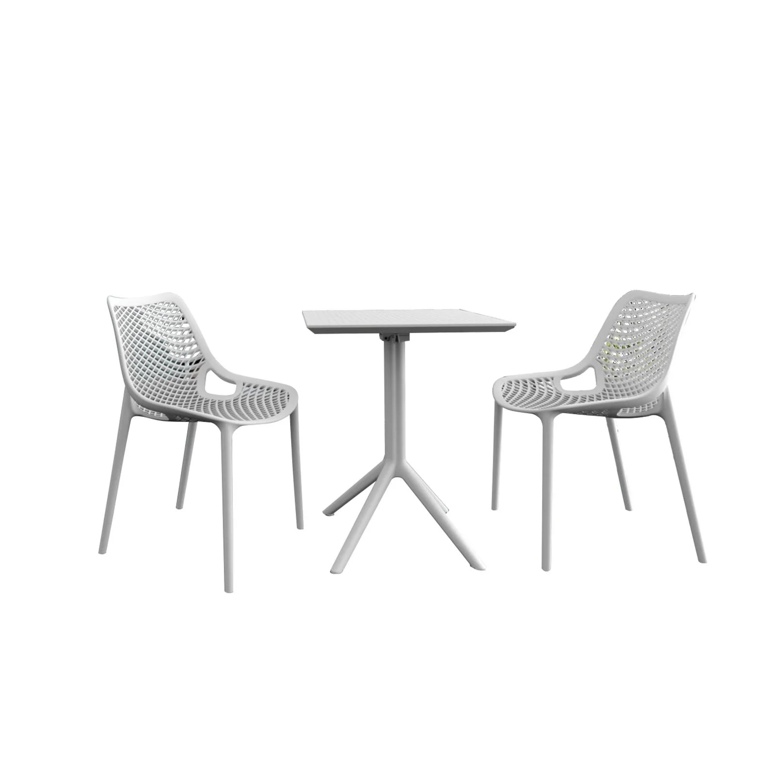 Compamia Air Bistro Set 3 Piece in White Finish
