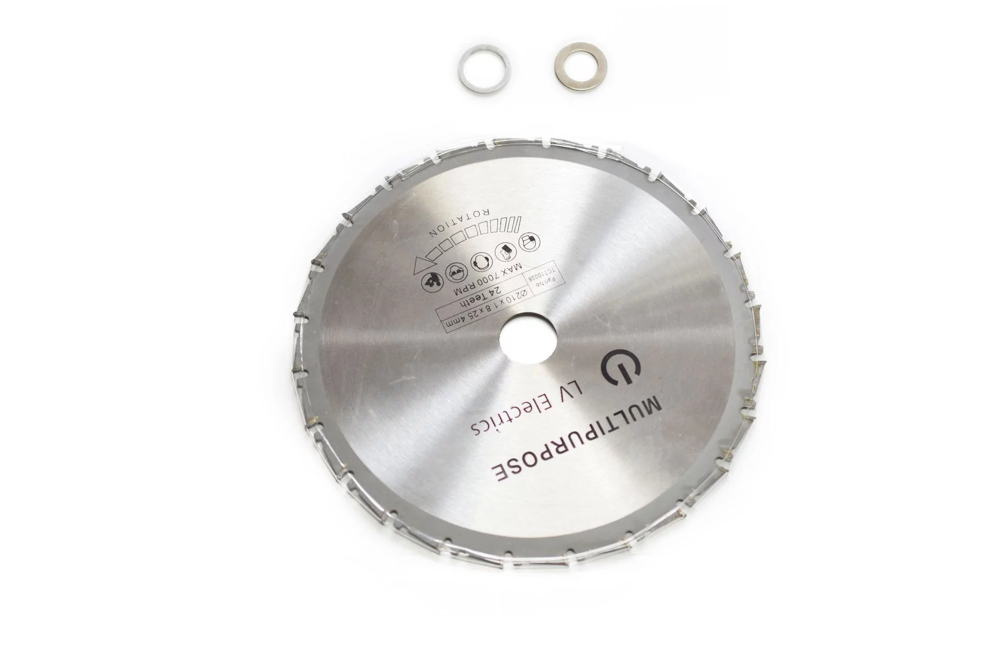 SENRISE 210mm Carbide Circular Saw Blade Cutting Disc For Wood Cutting Soft Metals