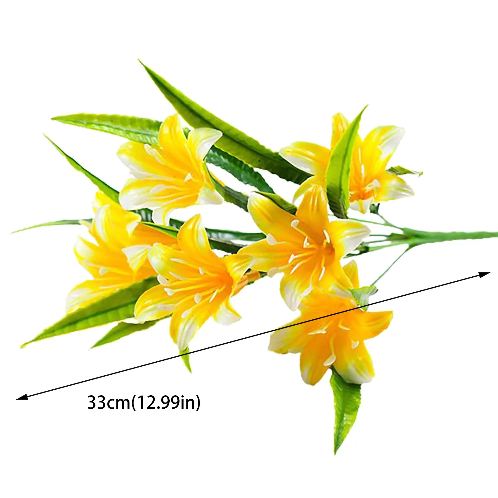 LHWEN Lily Flower Pot Decoration Realistic and Natural Wedding Home Shop and Party Decoration Beautiful Peony Design Durable Fabric Material Adds Elegance and Charm to Any Space