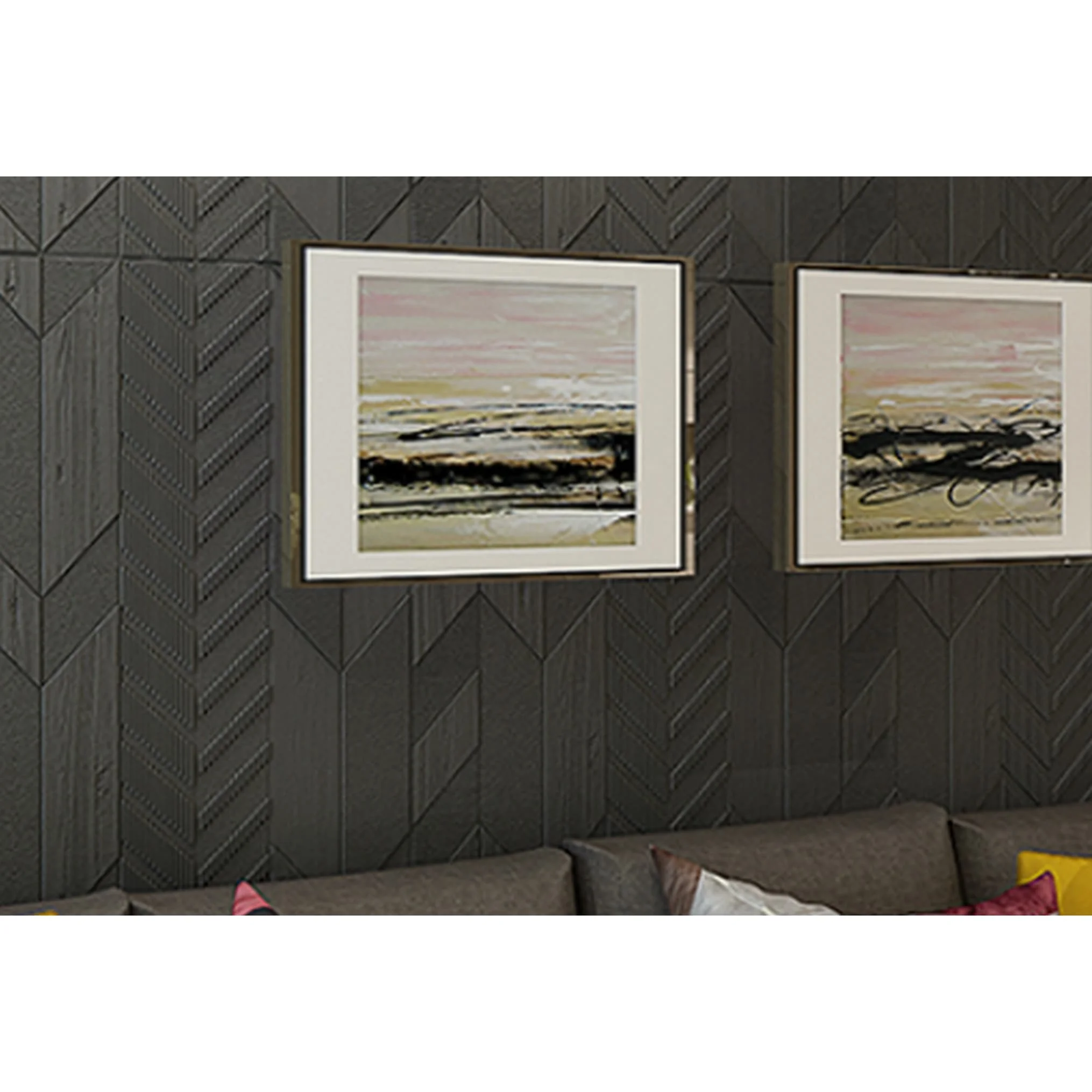 Premium Peel and Stick 3D Embossed Form Wall Panel, 28