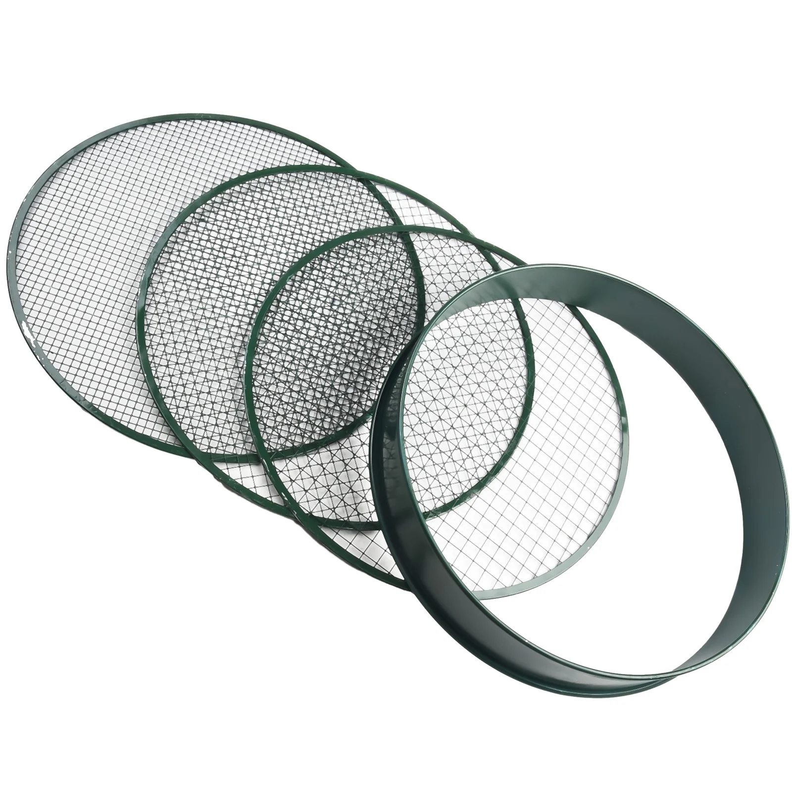 Compost sieve garden metal 37cm 3 mesh coarse fine for stone sand hand