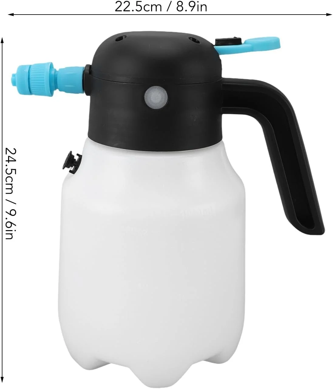 Handheld Foam Sprayer, 2000mAh 1.8L Cordless Pressurized PP Electric Foam Spray Bottle Foam Cannon for Car Washing Garden